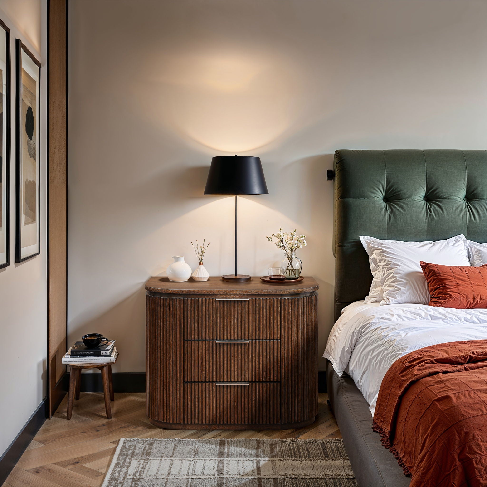 Astrid - Solid Wood And Oak Veneer Nightstand - Urban Living Furniture (Los Angeles, CA)