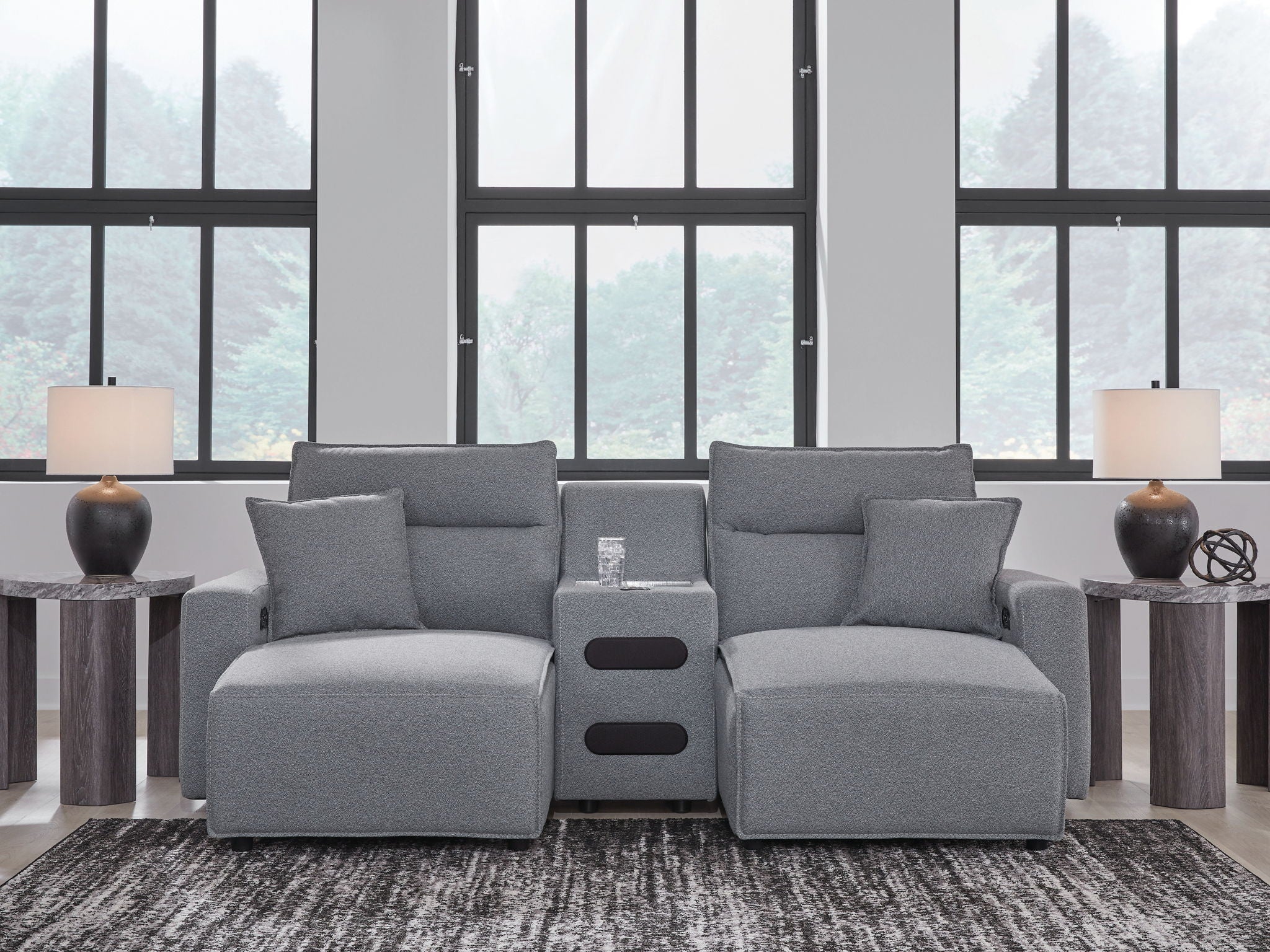 ModMax II - Salt And Pepper - Reclining Sectional - Urban Living Furniture (Los Angeles, CA)