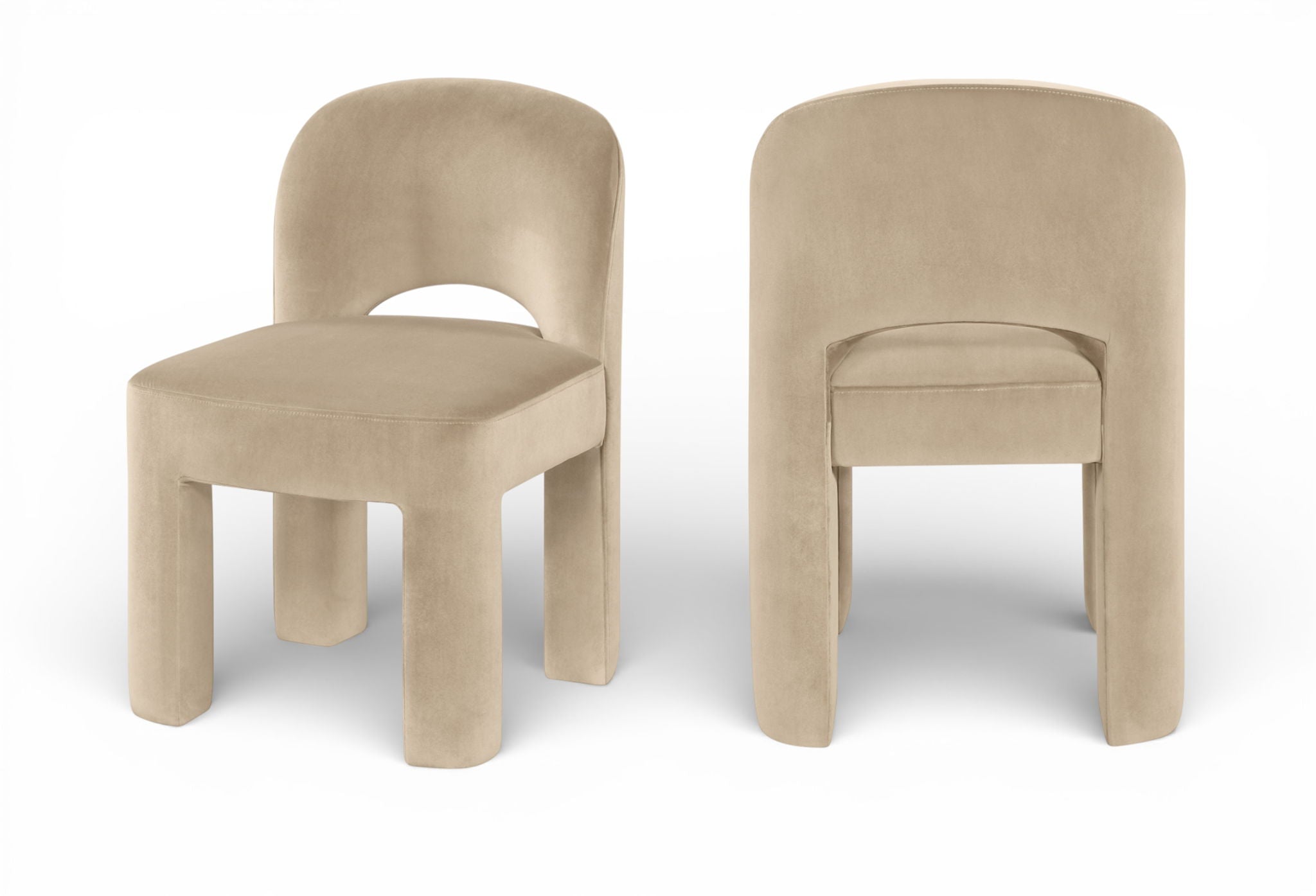 Celine - Velvet Performance Fabric Upholstered Dining Chair (Set of 2) - Urban Living Furniture (Los Angeles, CA)