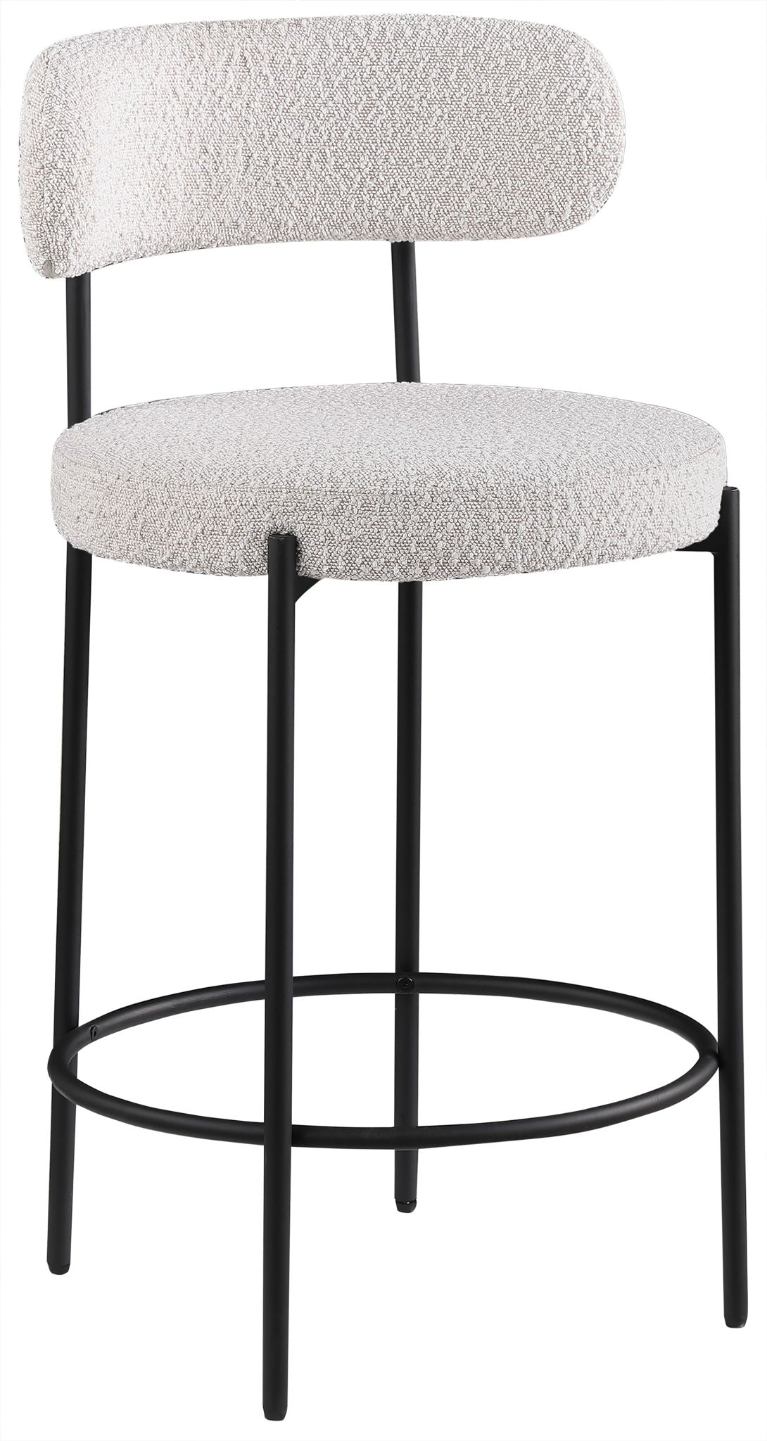 Beacon - Boucle Fabric Stool (Set of 2) - Urban Living Furniture (Los Angeles, CA)