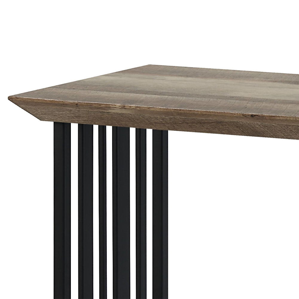 Zudora - Sofa Table - Antique Oak & Black - Urban Living Furniture (Los Angeles, CA)