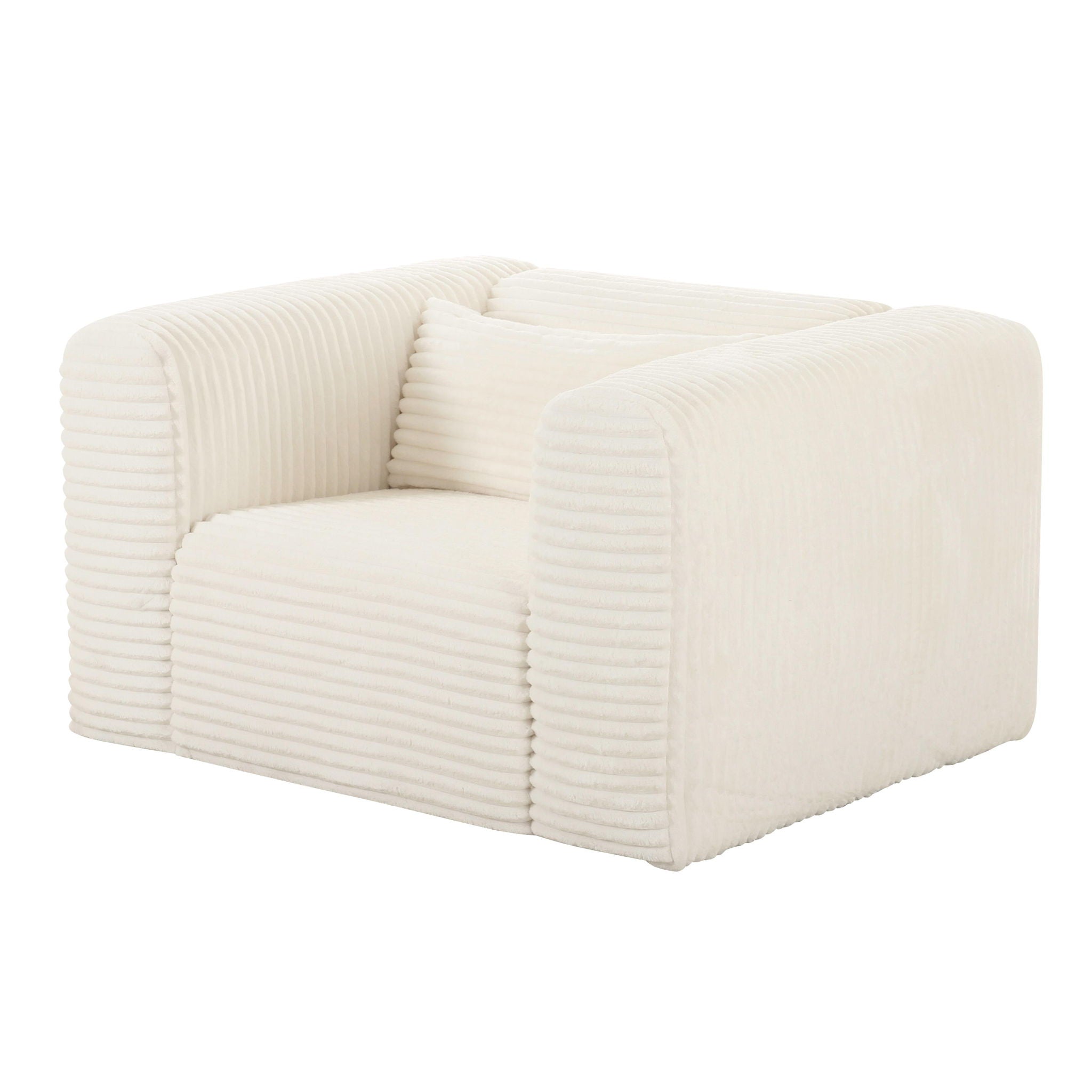 Tarra - Fluffy Oversized Corduroy Armchair - Urban Living Furniture (Los Angeles, CA)