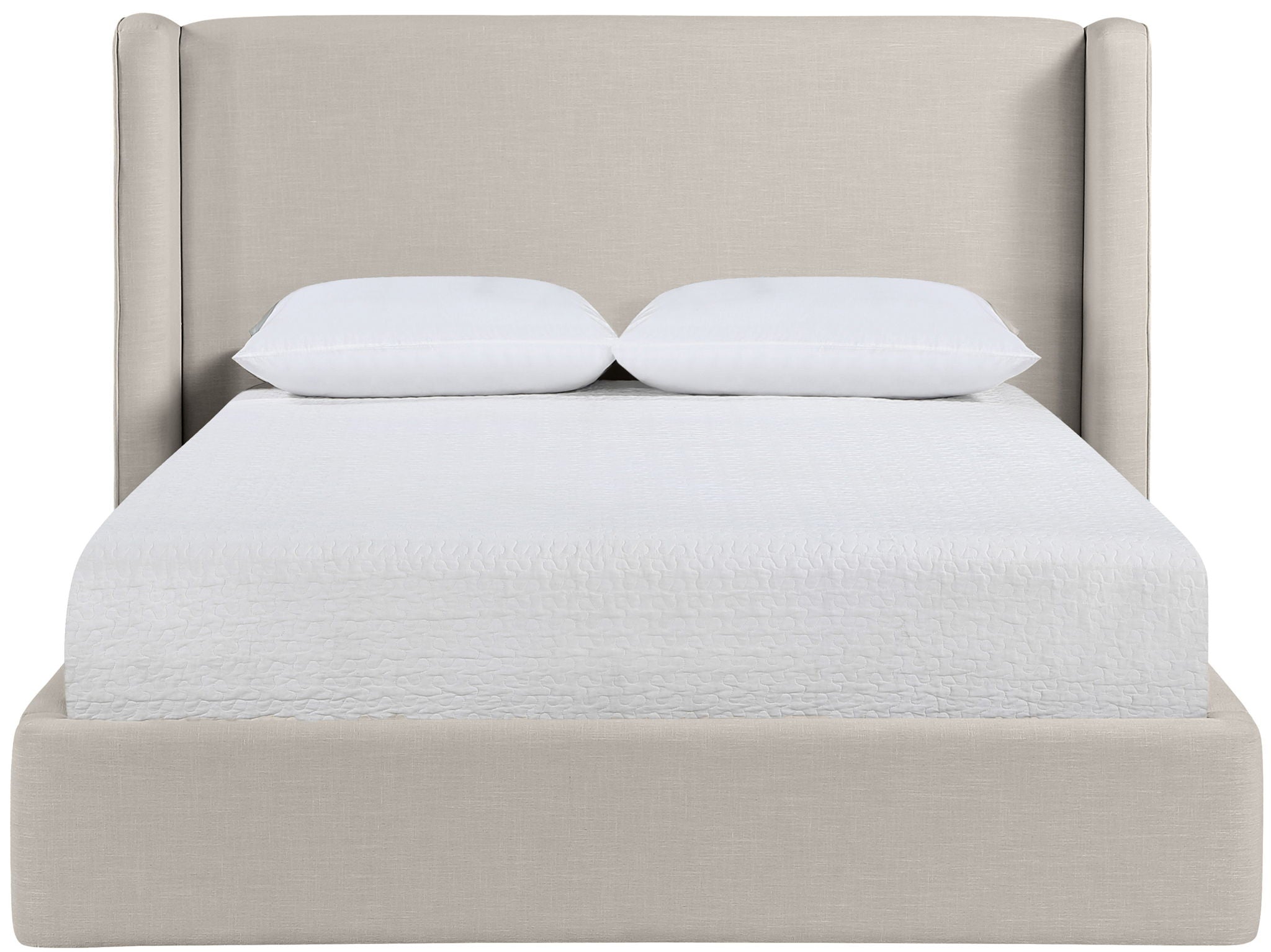 Kendall - Linen Textured Fabric Upholstered Bed - Urban Living Furniture (Los Angeles, CA)