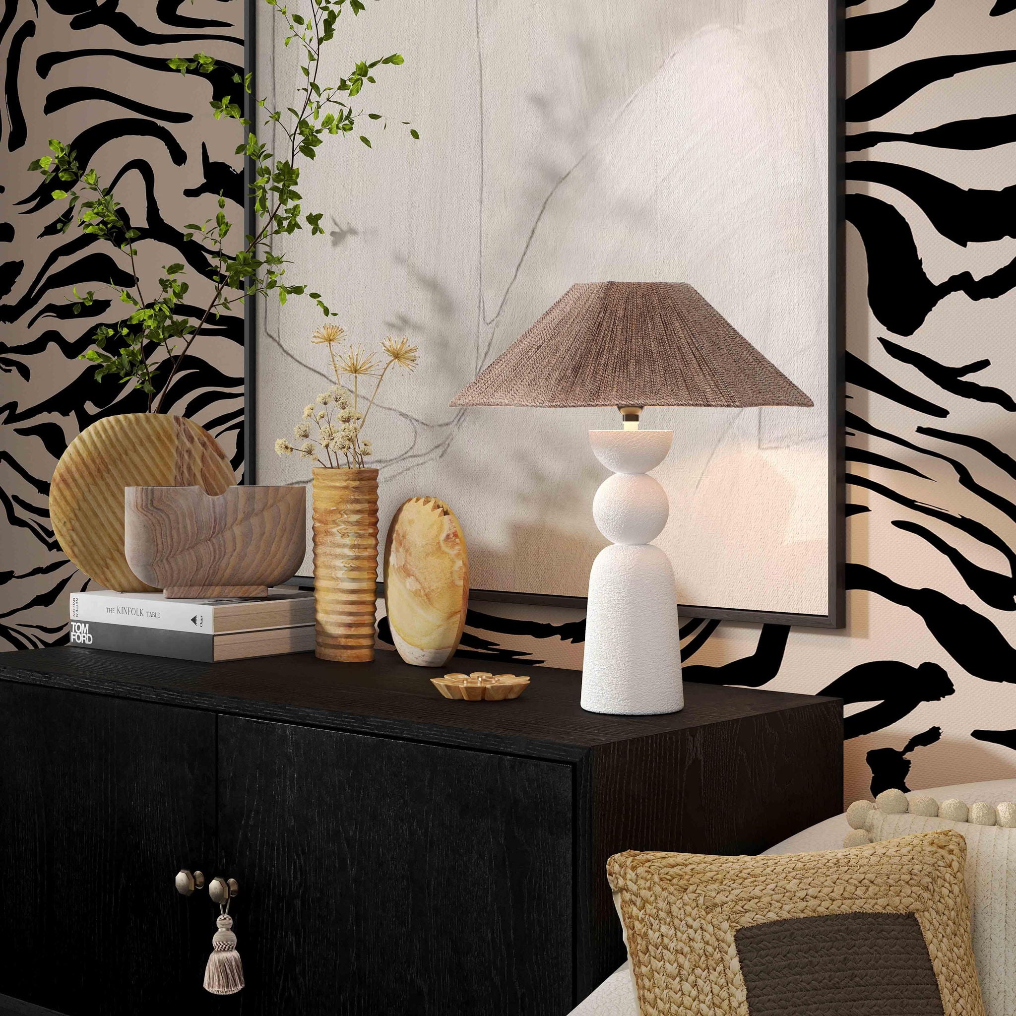 Saava - Mantis Stone Vase In Sandstone - Natural - Urban Living Furniture (Los Angeles, CA)