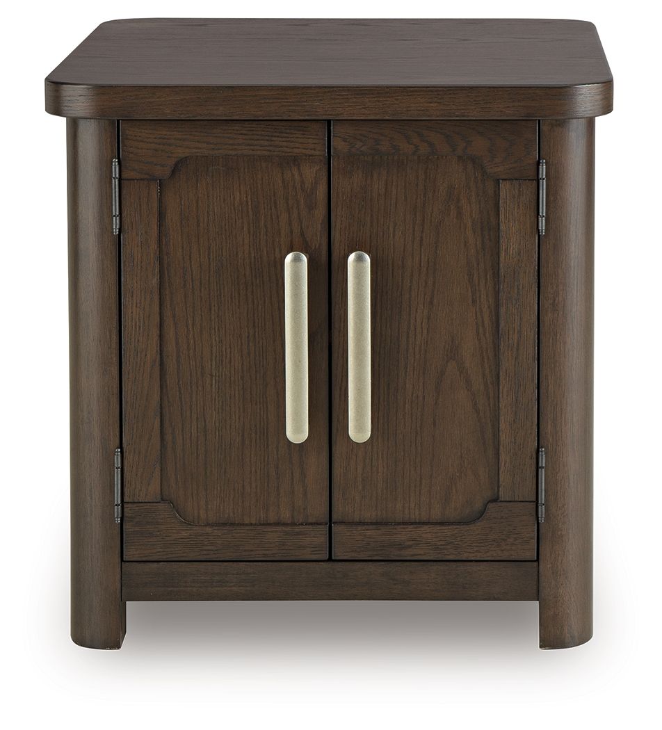 Breckington - Rectangular 2-door End Table - Dark Brown - Urban Living Furniture (Los Angeles, CA)