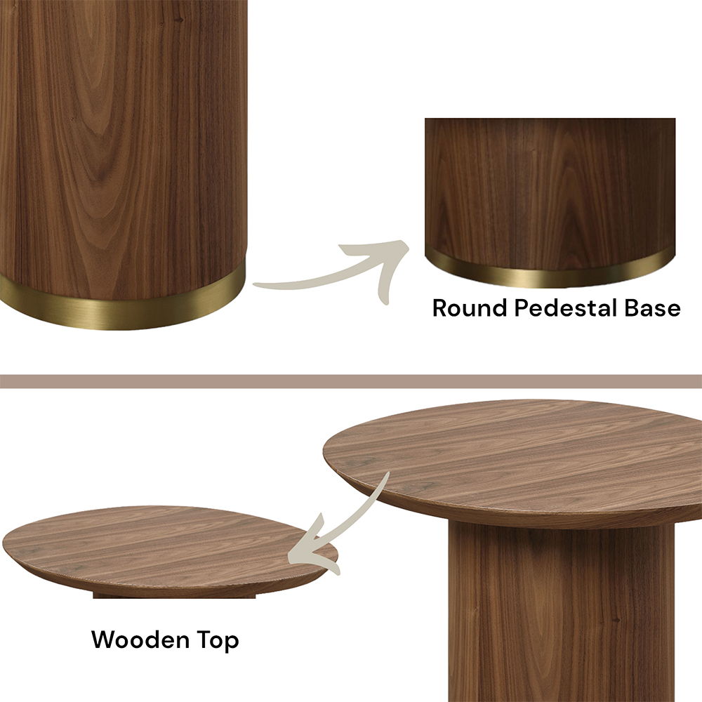 Willene - End Table - Walnut - Urban Living Furniture (Los Angeles, CA)