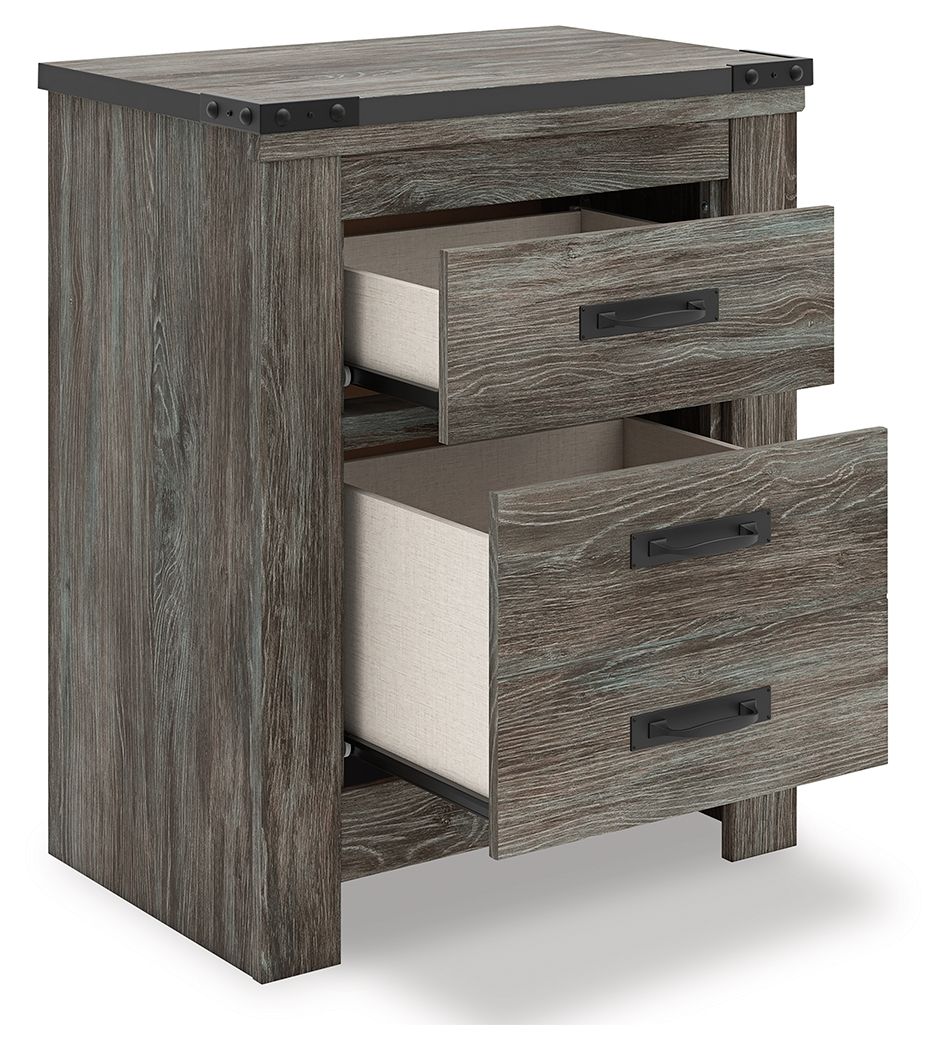 Frandern - Gray - Two Drawer Night Stand - Urban Living Furniture (Los Angeles, CA)