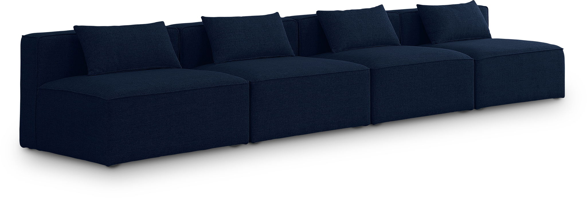 Cube - Linen Modular 4 Seat Armless Sofa - Urban Living Furniture (Los Angeles, CA)