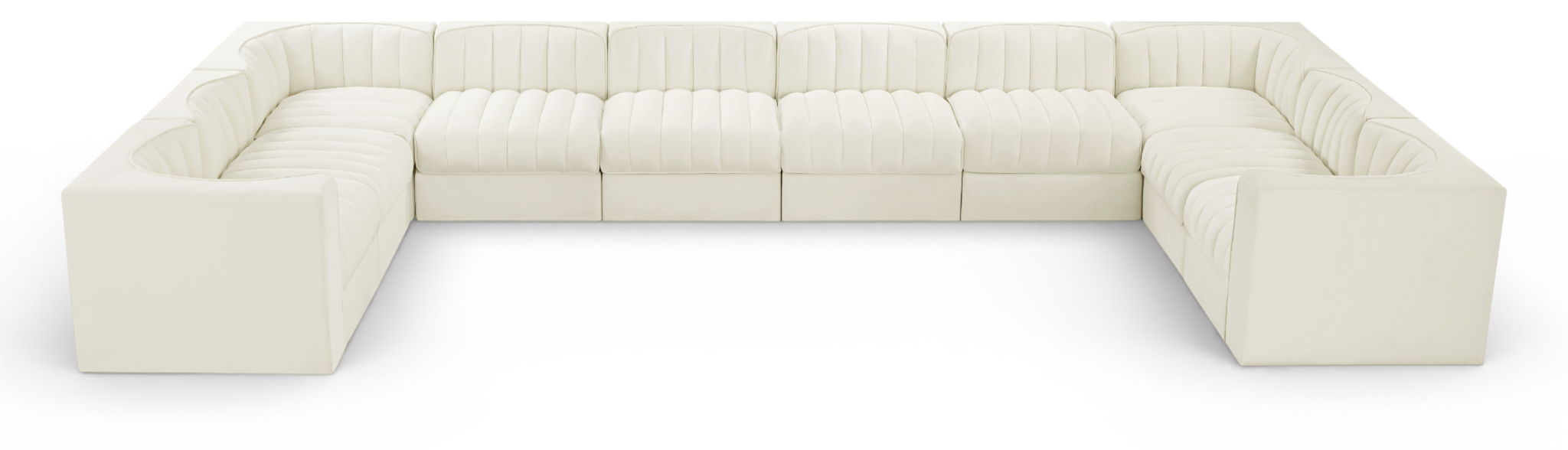 Rummi - Velvet Performance Fabric Upholstered 10 Piece Modular Sectional - Urban Living Furniture (Los Angeles, CA)