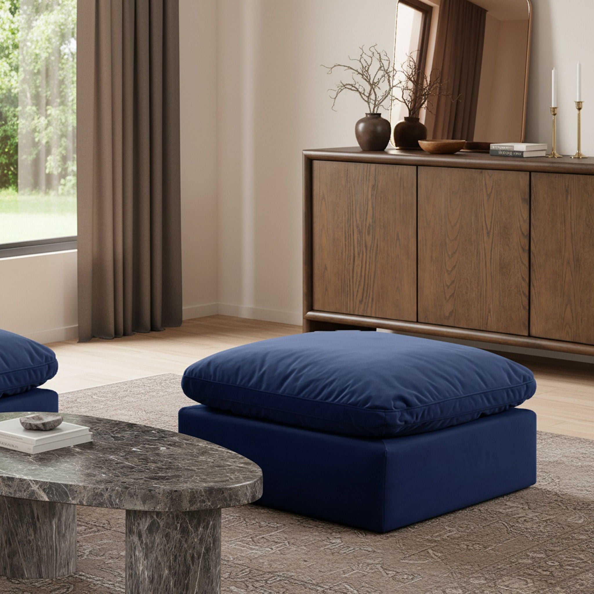 Indulge - Velvet Ottoman - Urban Living Furniture (Los Angeles, CA)