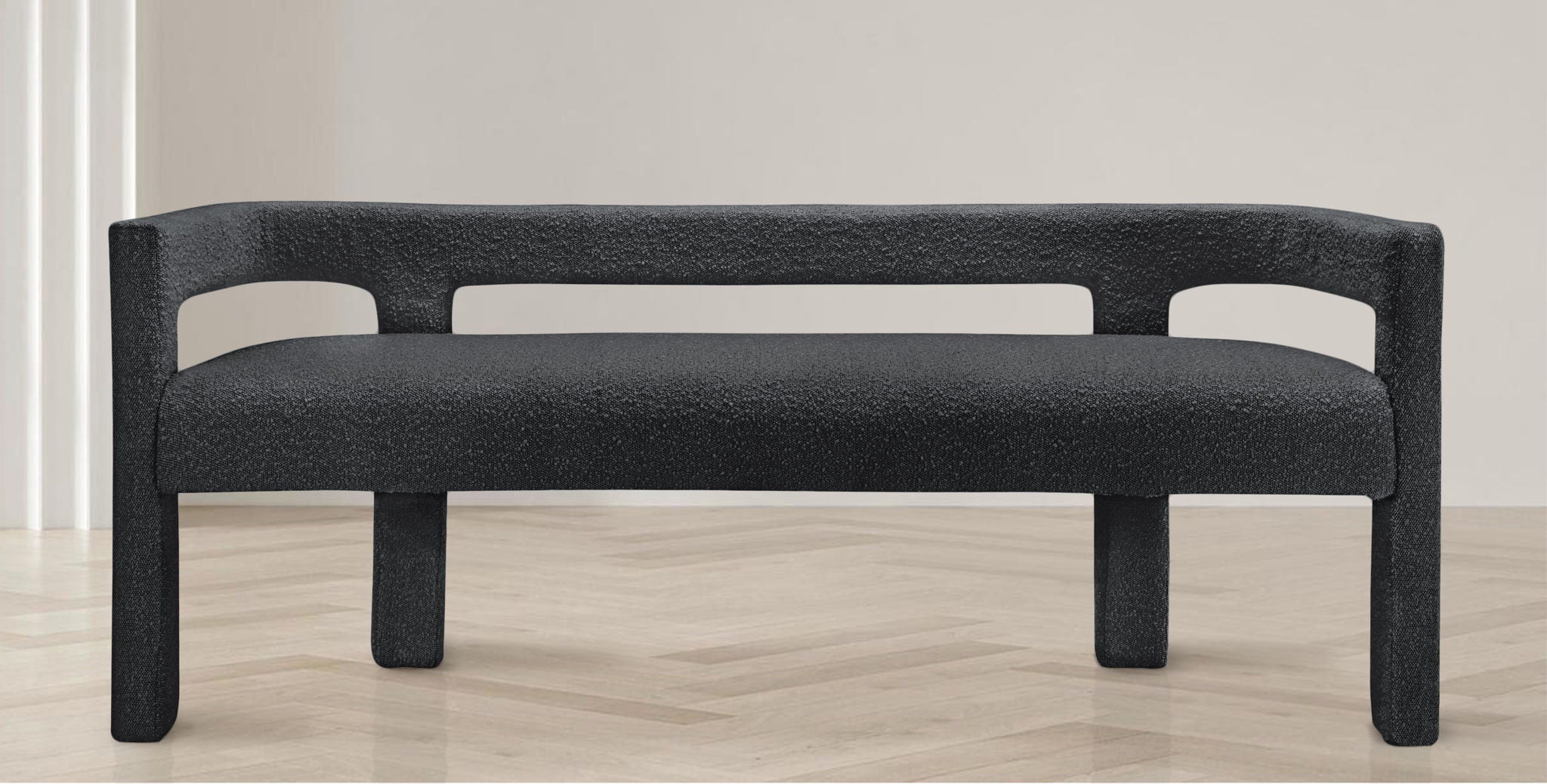 Athena - Boucle Fabric Bench - Urban Living Furniture (Los Angeles, CA)