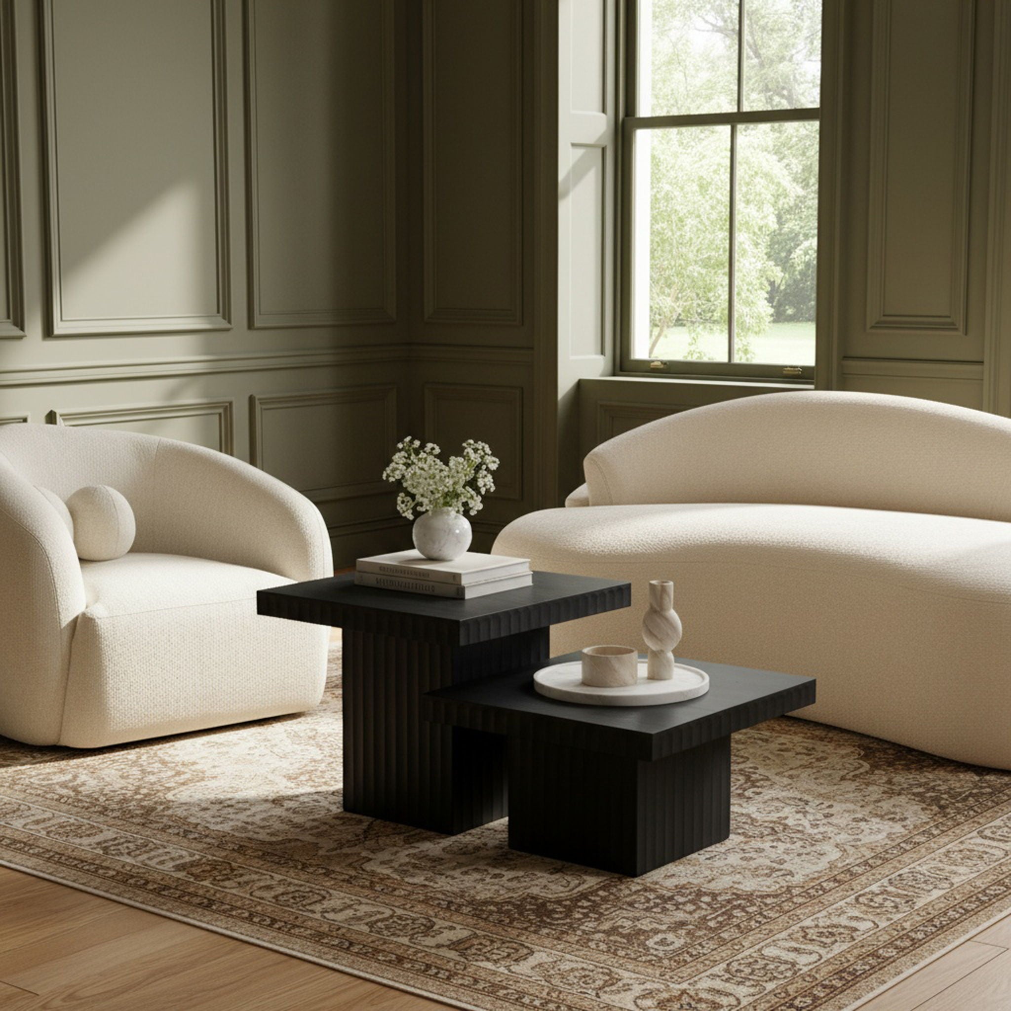 Spencer - Oak Veneer 2 Piece Coffee Table - Urban Living Furniture (Los Angeles, CA)