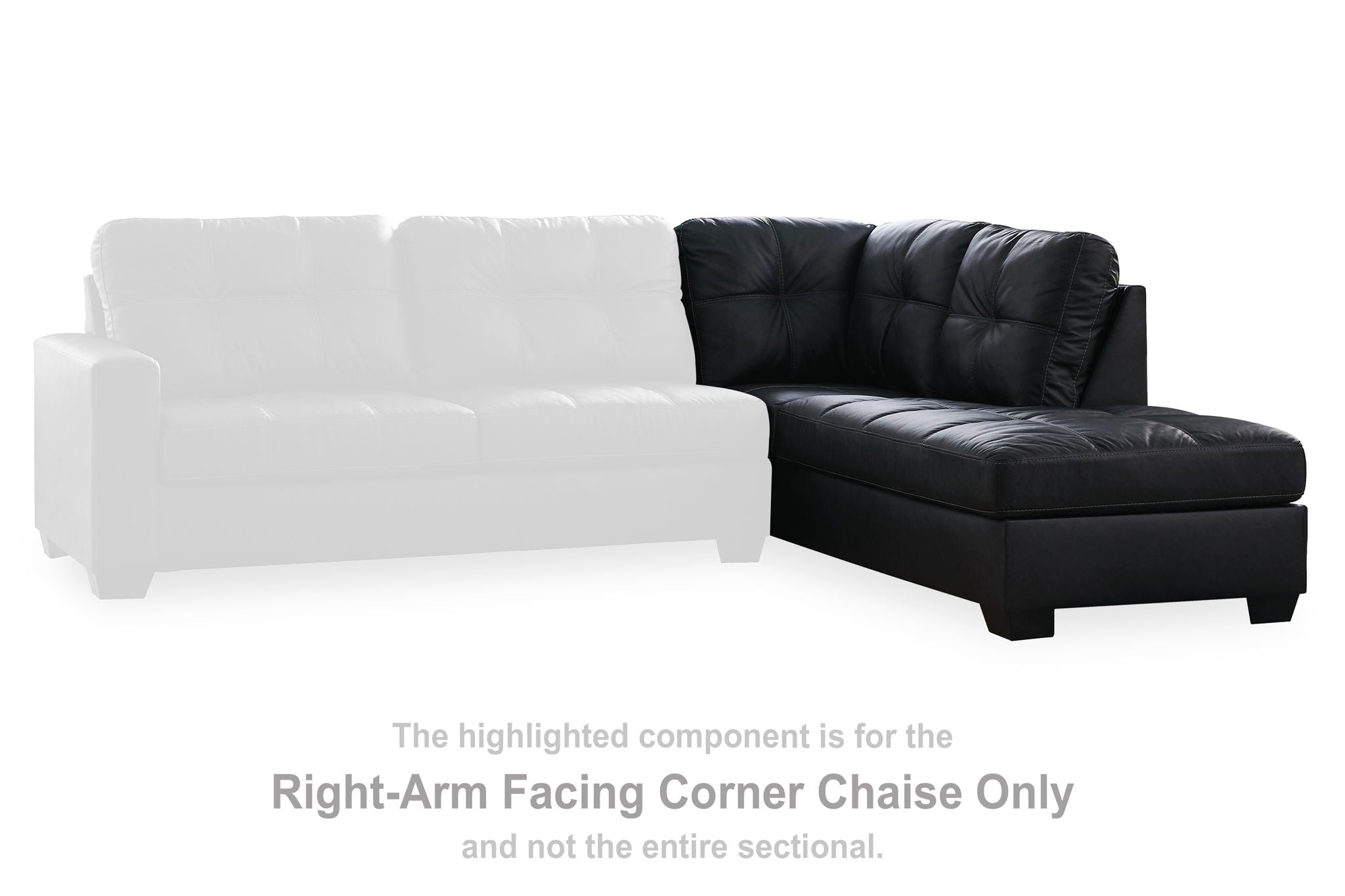 Barlin Mills - Carbon - Raf Corner Chaise - Urban Living Furniture (Los Angeles, CA)