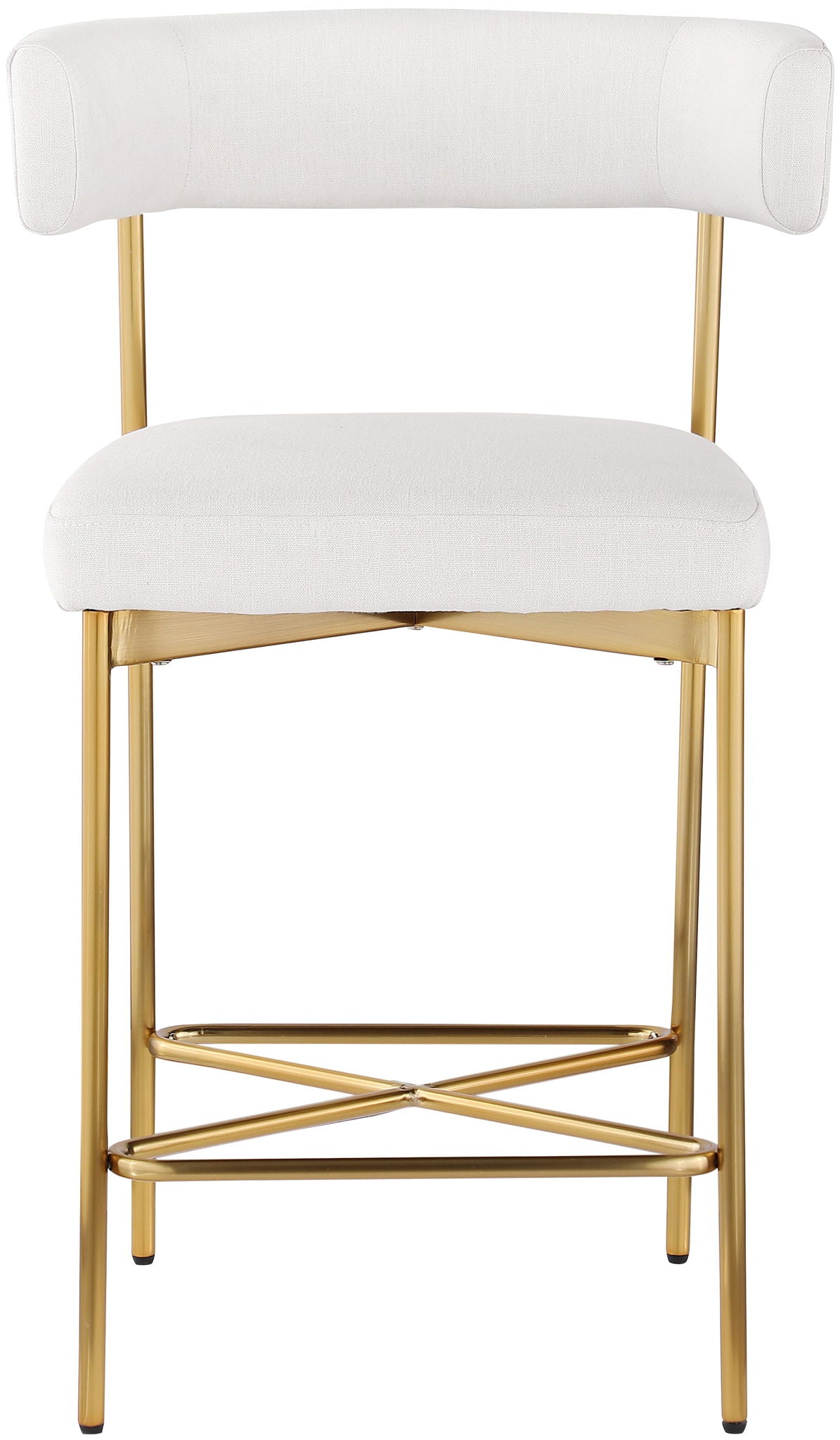 Rivage - Durable Stool With Gold Frame (Set of 2) - Urban Living Furniture (Los Angeles, CA)