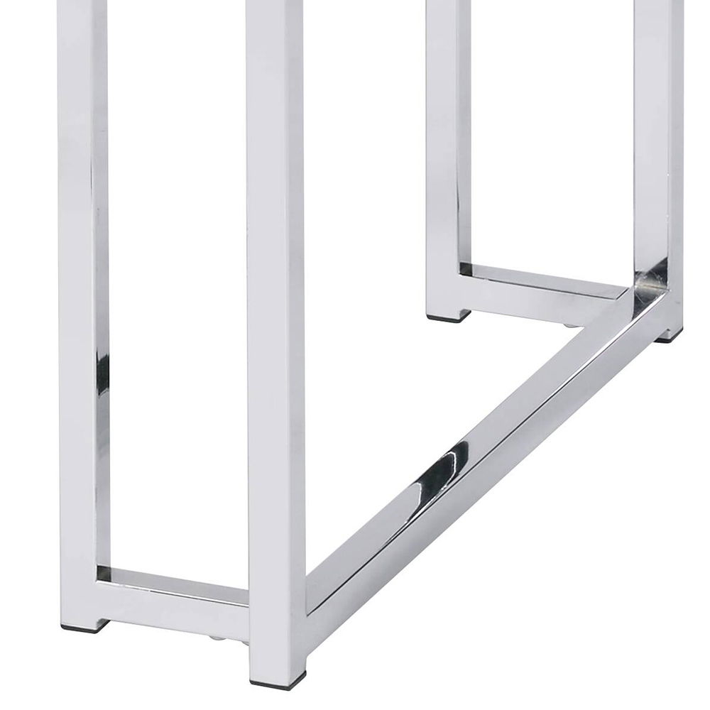 Chafik - End Table - Natural Oak & Chrome - Urban Living Furniture (Los Angeles, CA)