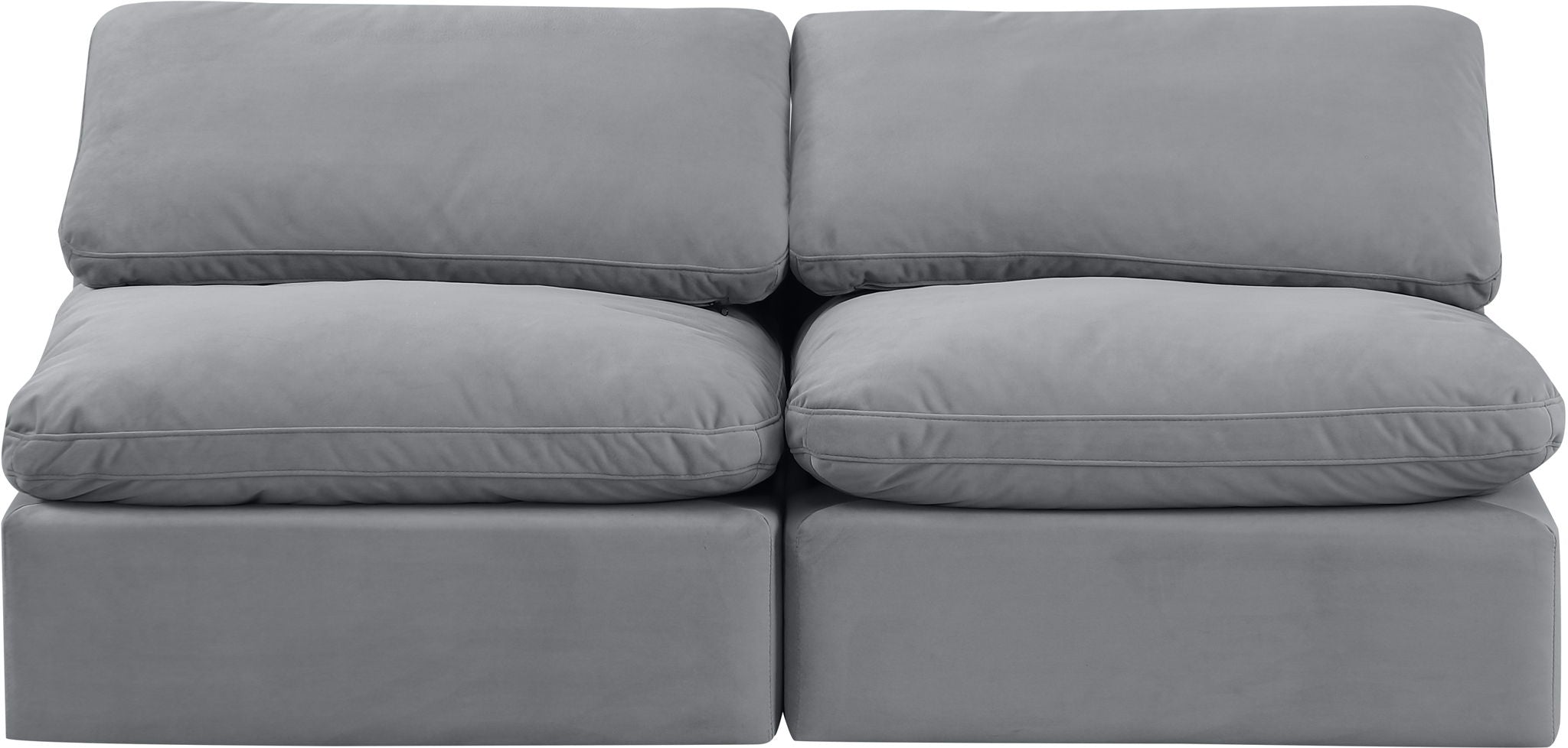 Indulge - Velvet 2 Seat Modular Armless Sofa - Urban Living Furniture (Los Angeles, CA)