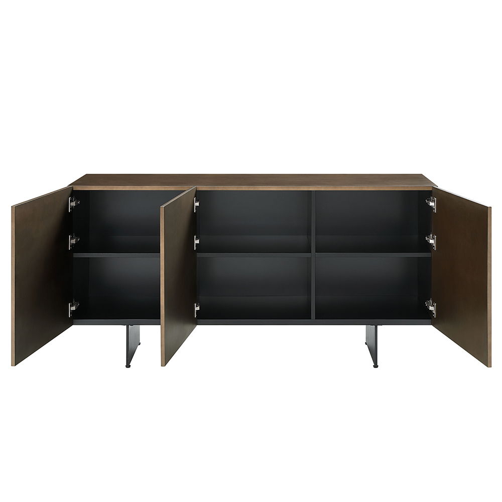 Malika - Ceramic Top Server - Copper Cross Brushed - Urban Living Furniture (Los Angeles, CA)