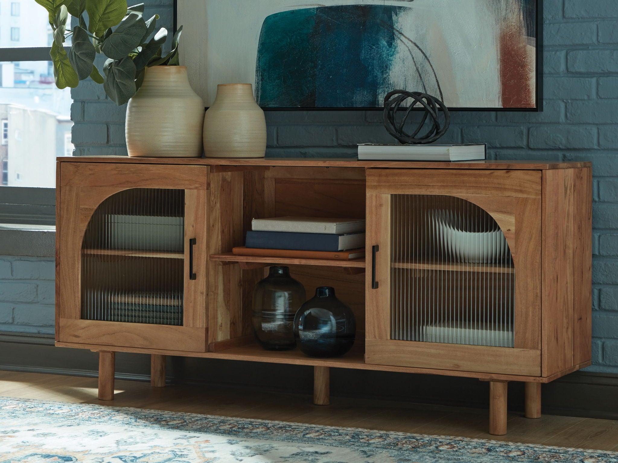 Adway - Natural Brown - Accent Cabinet - Urban Living Furniture (Los Angeles, CA)