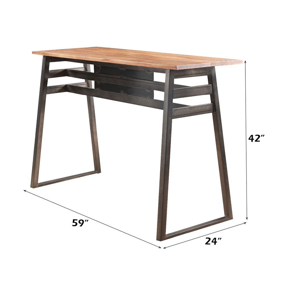 Scarus - Bar Table - Natural & Gunmetal - Urban Living Furniture (Los Angeles, CA)