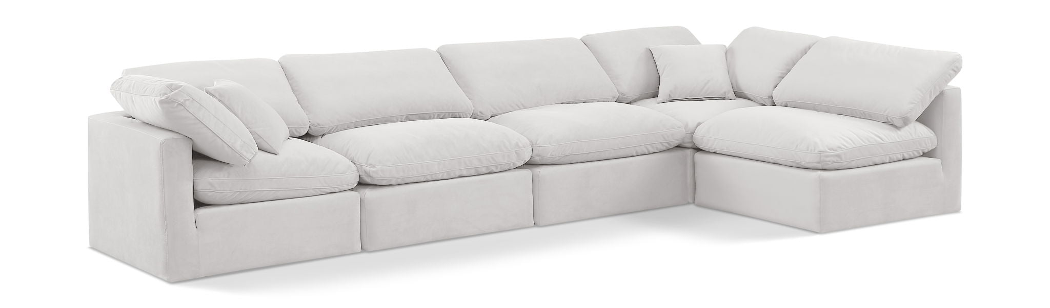 Indulge - Velvet 5 Piece Modular Sectional - Urban Living Furniture (Los Angeles, CA)