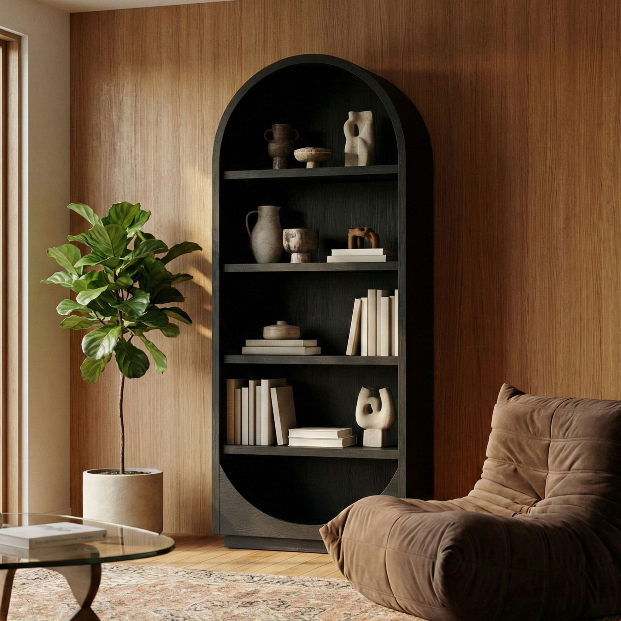Hearth - Oak Veneer And Solid Wood Bookcase - Urban Living Furniture (Los Angeles, CA)