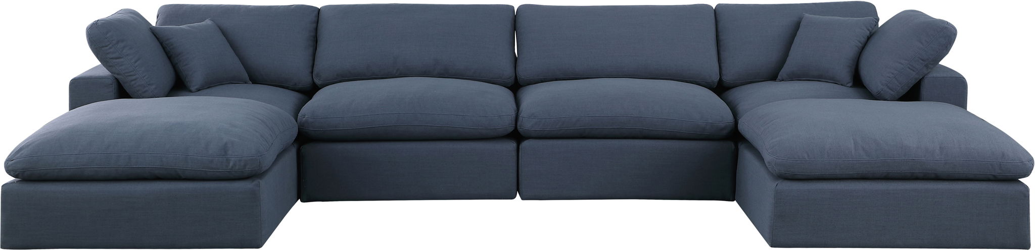 Comfy - 6 Piece Linen Modular Double Chaise Sectional - Urban Living Furniture (Los Angeles, CA)