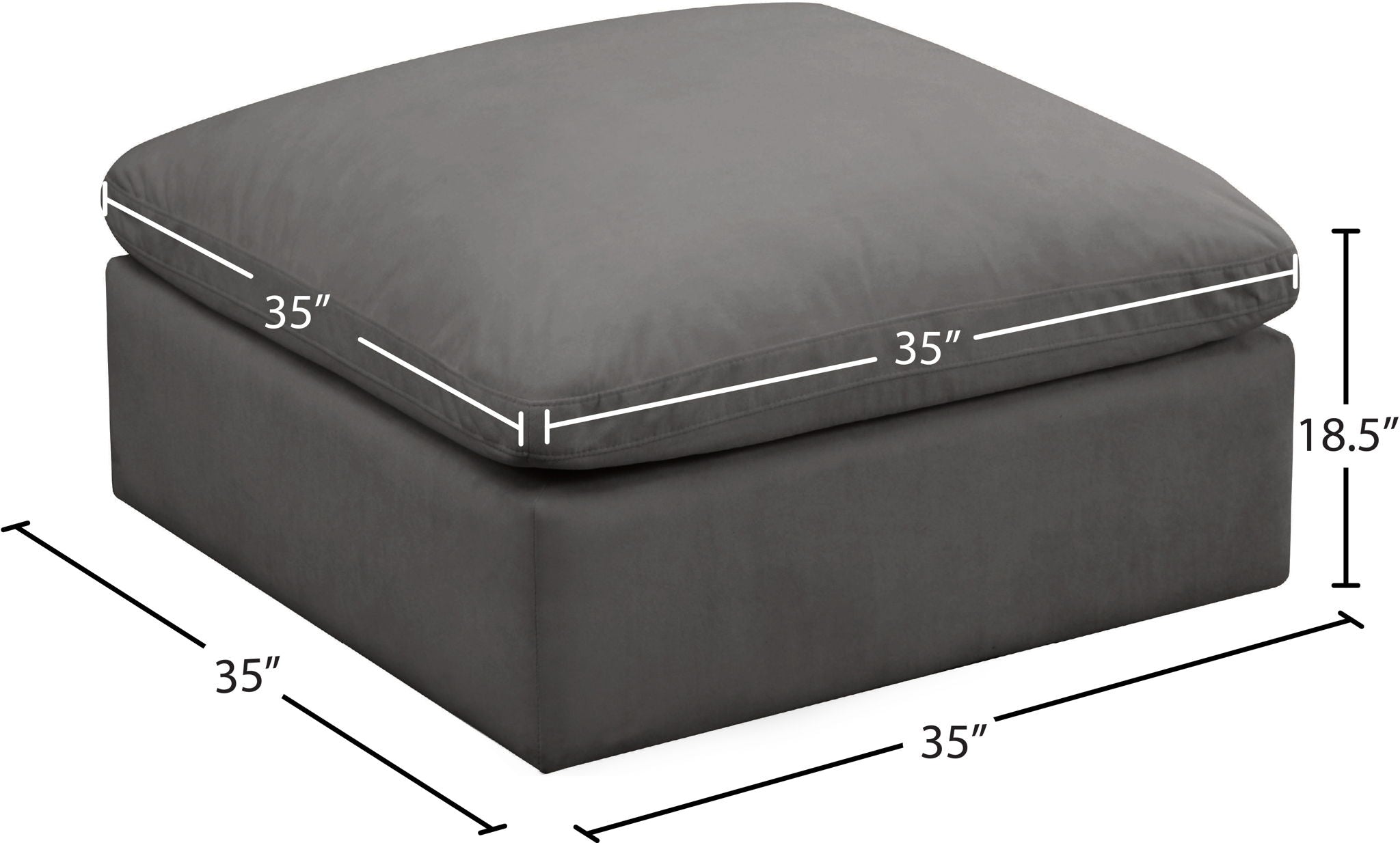 Plush - Modular Ottoman - Urban Living Furniture (Los Angeles, CA)