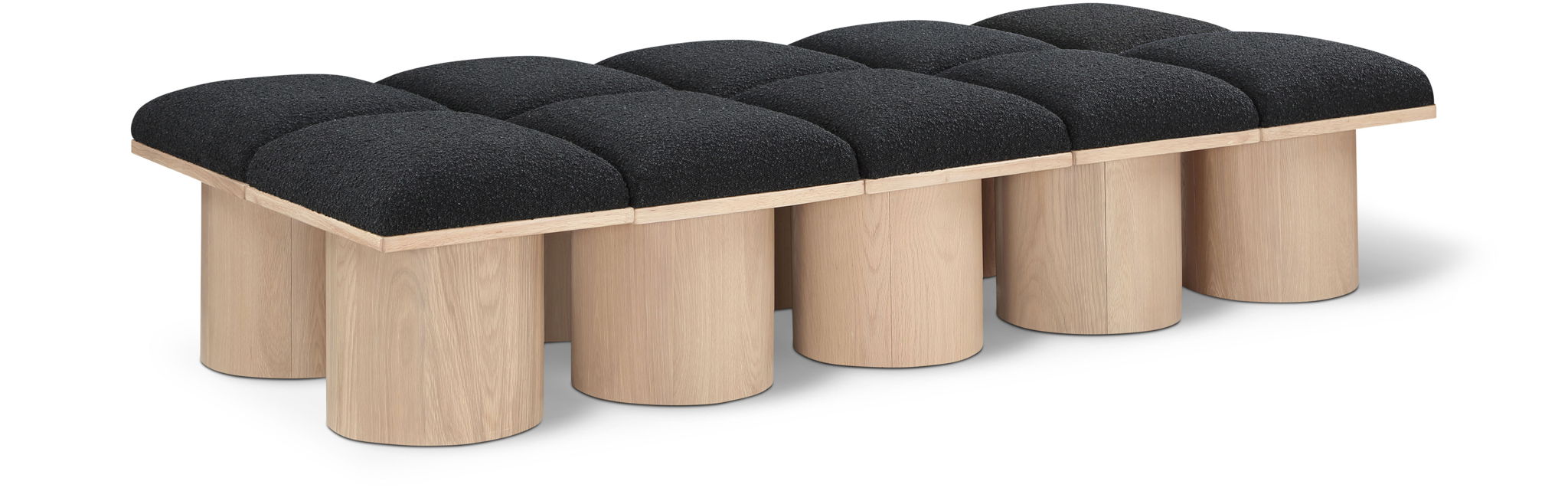 Pavilion - 10 Piece Modular Bench With Natural Base - Urban Living Furniture (Los Angeles, CA)