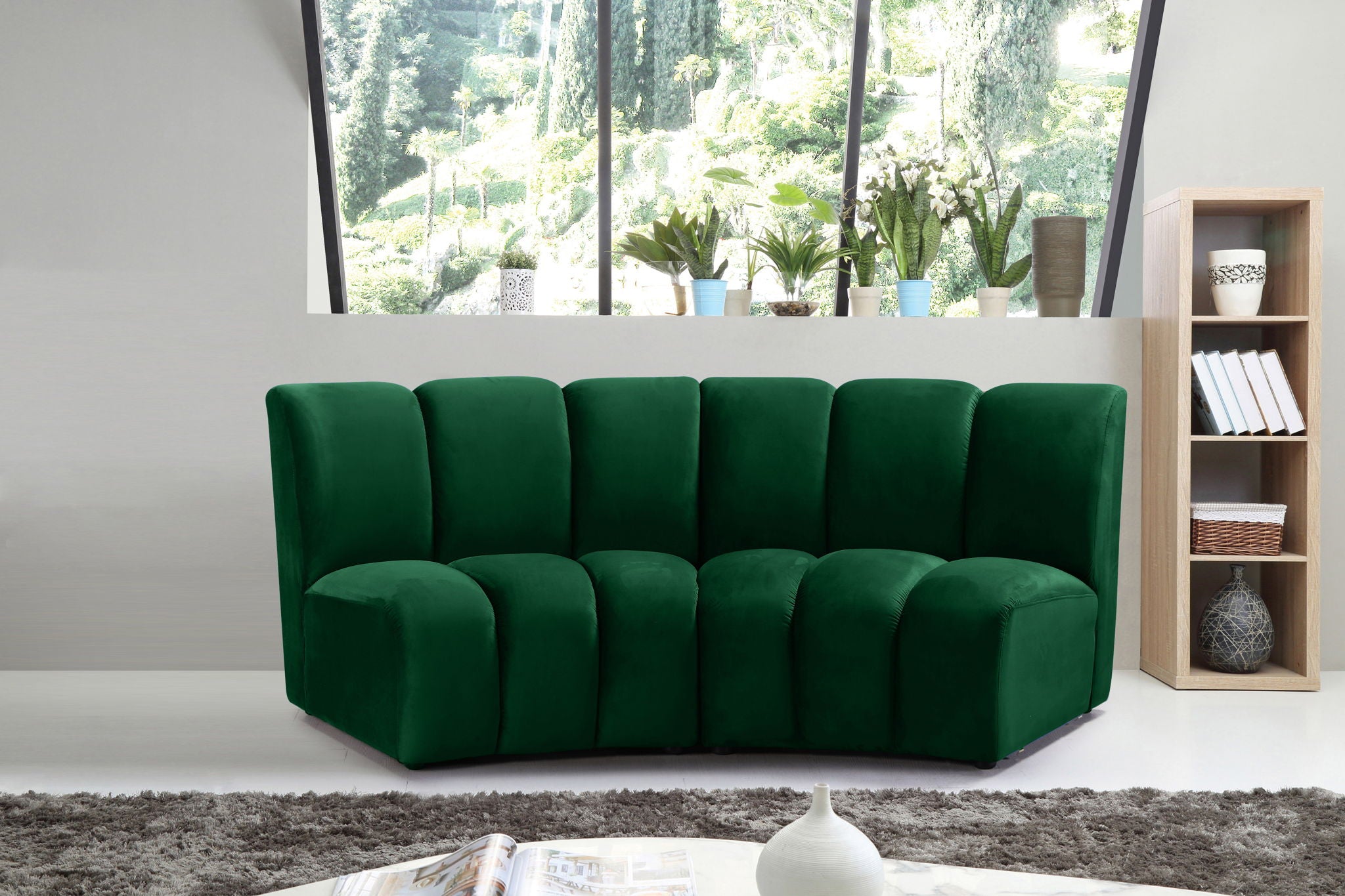 Infinity - 2 Piece Velvet Modular Sectional - Urban Living Furniture (Los Angeles, CA)