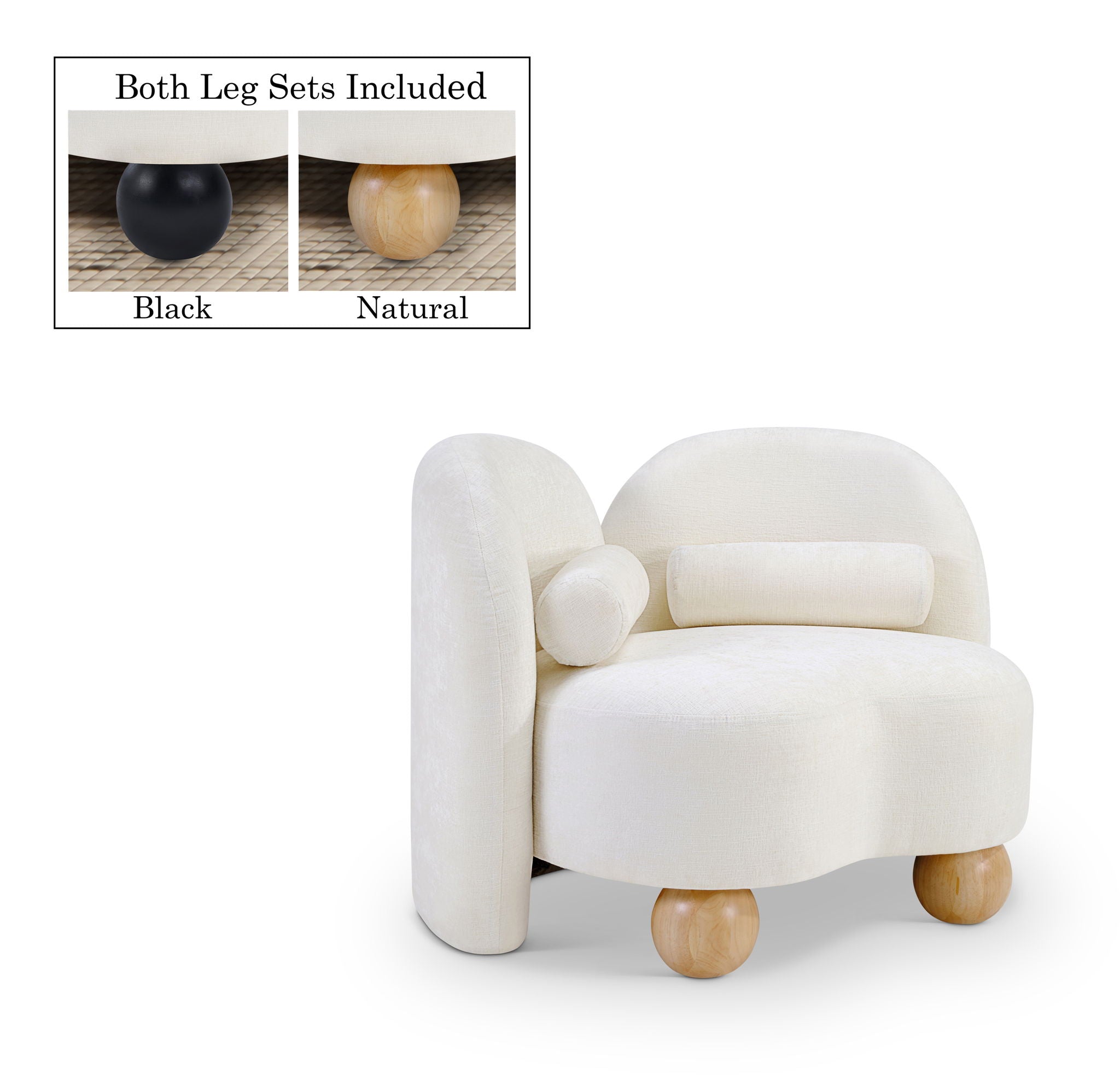 Daphne - Chenille Chair - Urban Living Furniture (Los Angeles, CA)