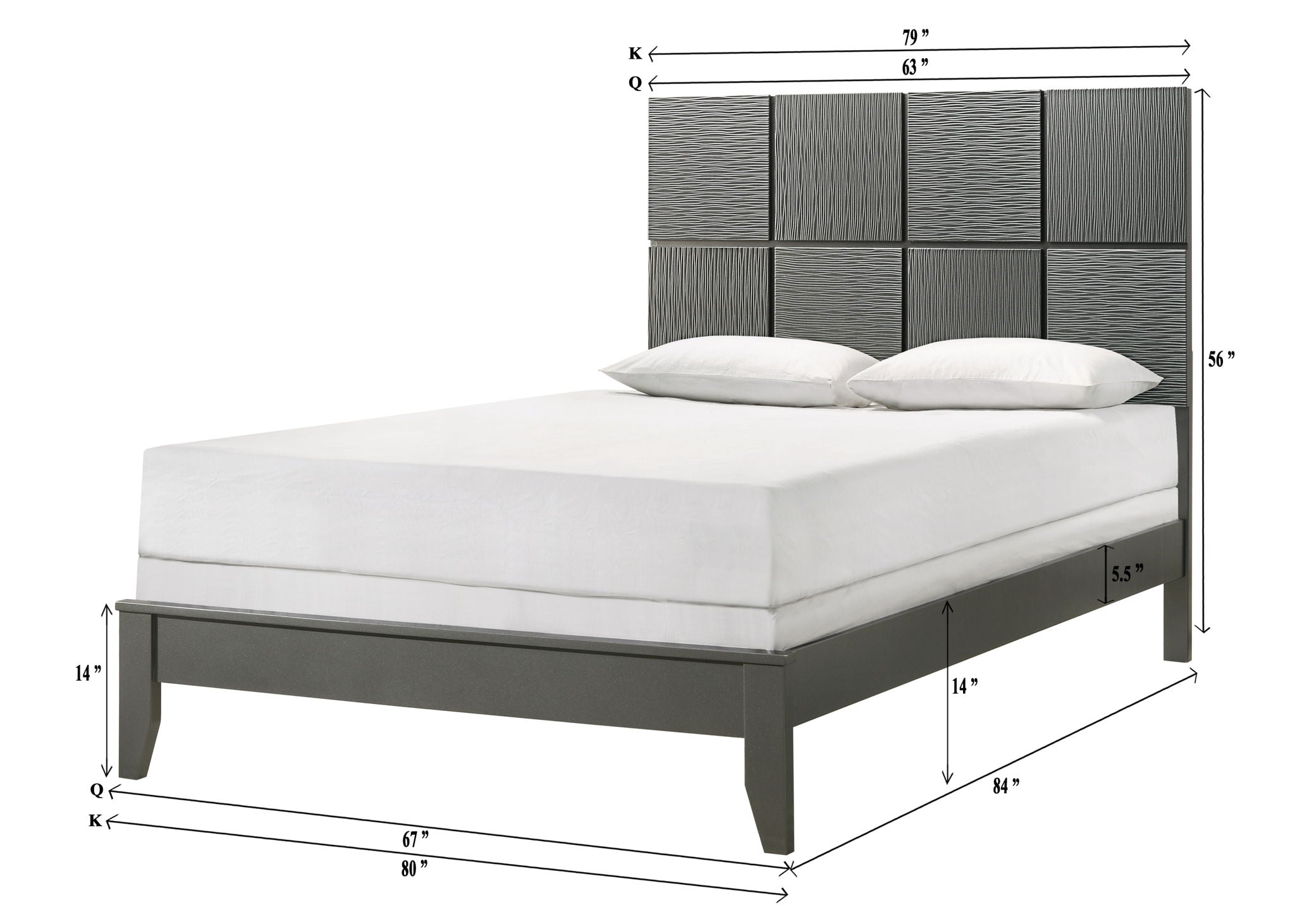Denker - Bed - Urban Living Furniture (Los Angeles, CA)