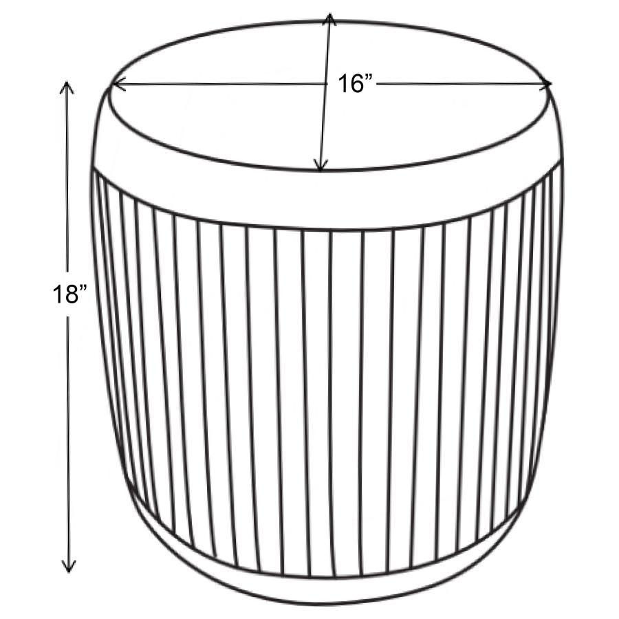 Tovar - Round Upholstered Ottoman - Mauve - Urban Living Furniture (Los Angeles, CA)