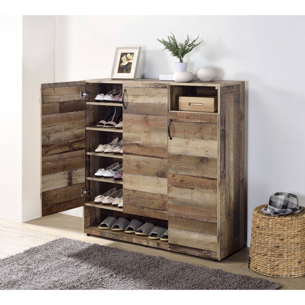 Howia - Shoe Cabinet - Rustic Gray Oak - Urban Living Furniture (Los Angeles, CA)