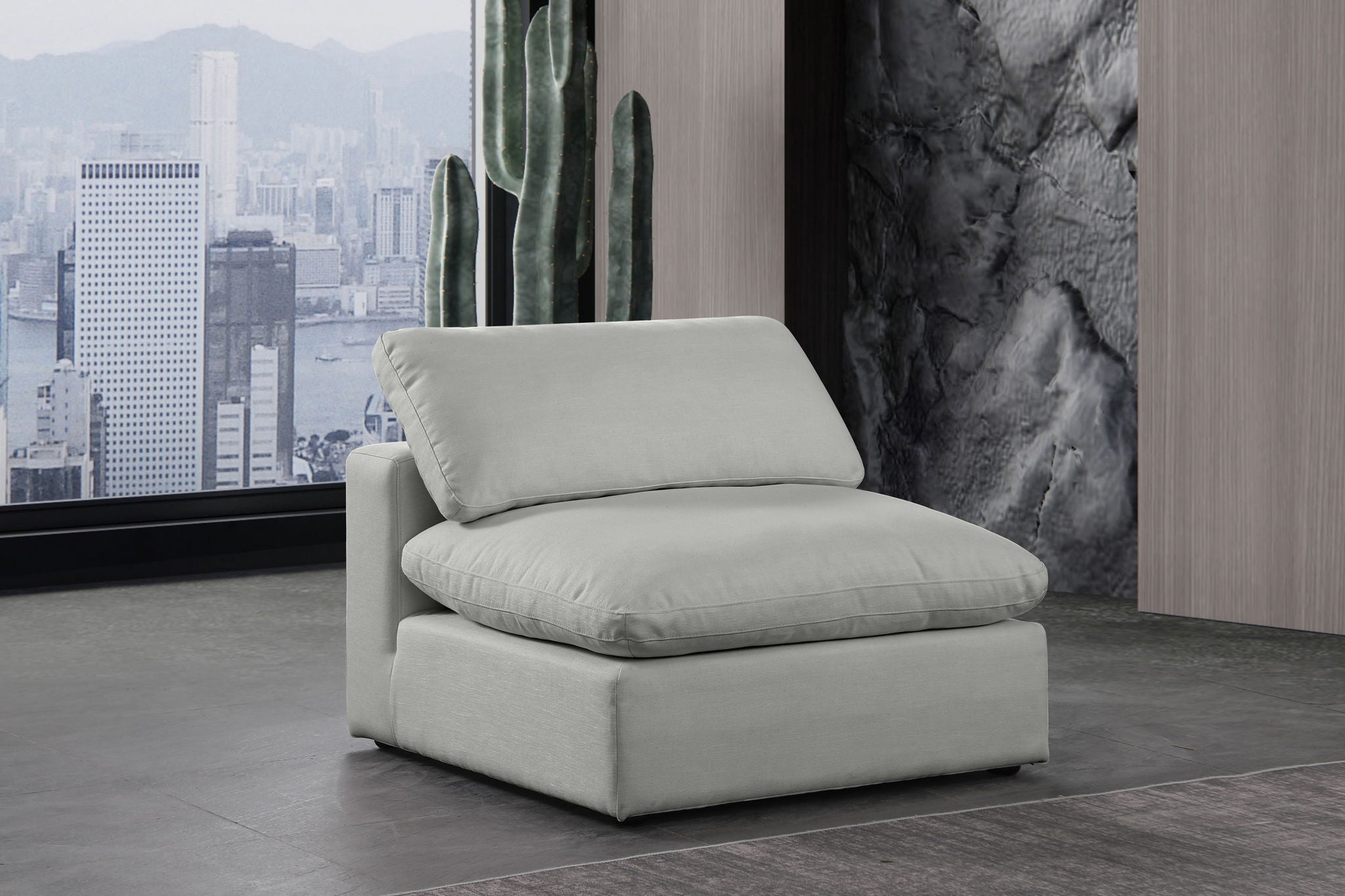 Comfy - Linen Armless Chair - Urban Living Furniture (Los Angeles, CA)