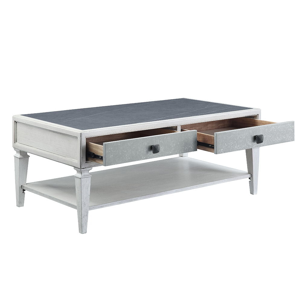 Katia - Coffee Table - Rustic Gray & Weathered White - Urban Living Furniture (Los Angeles, CA)