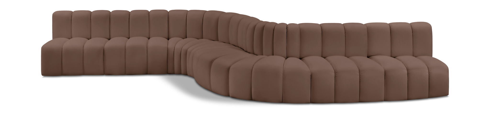 Arc - Faux Leather 8 Piece Curved Modular Sofa - Urban Living Furniture (Los Angeles, CA)