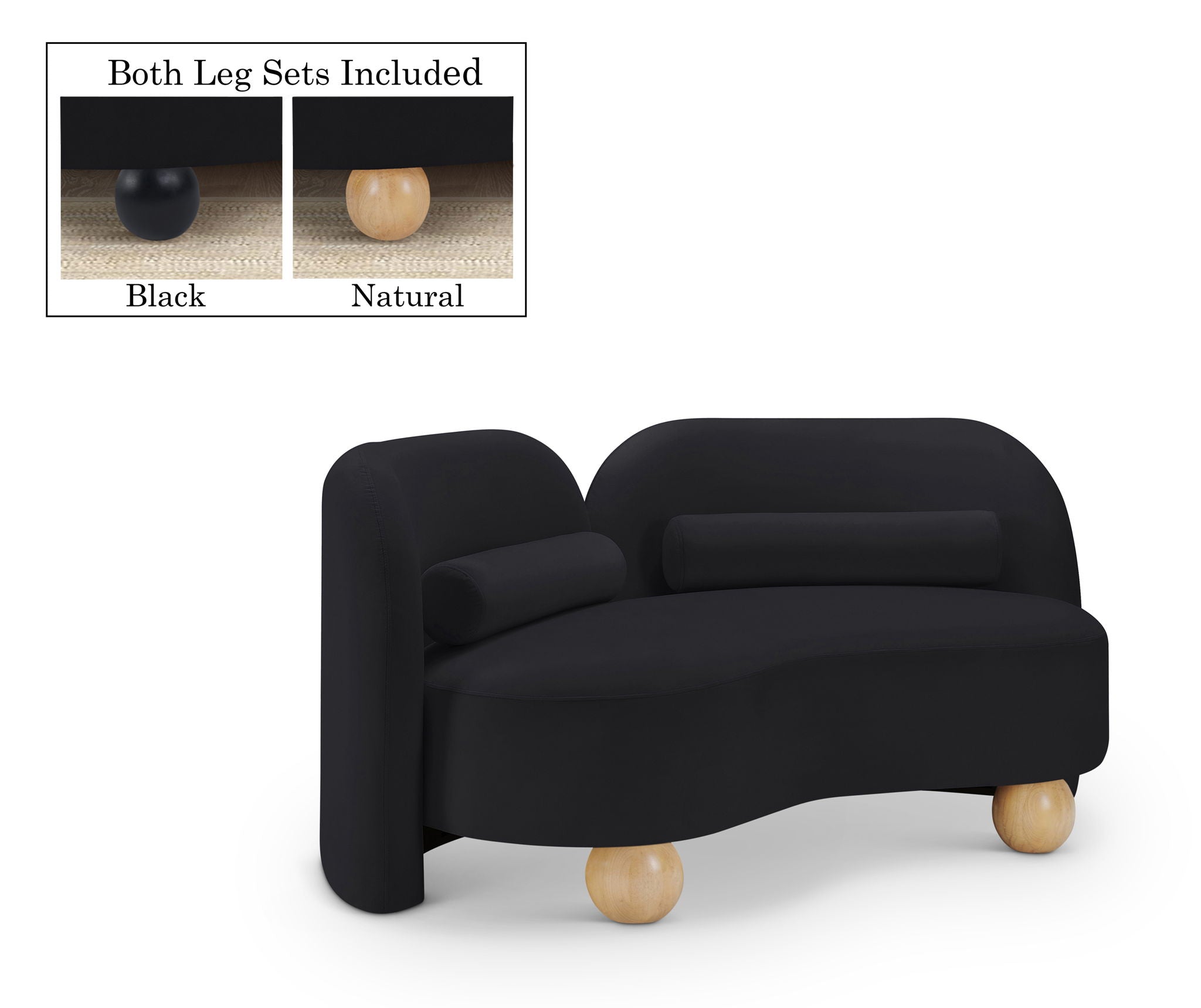 Daphne - Velvet Loveseat - Urban Living Furniture (Los Angeles, CA)