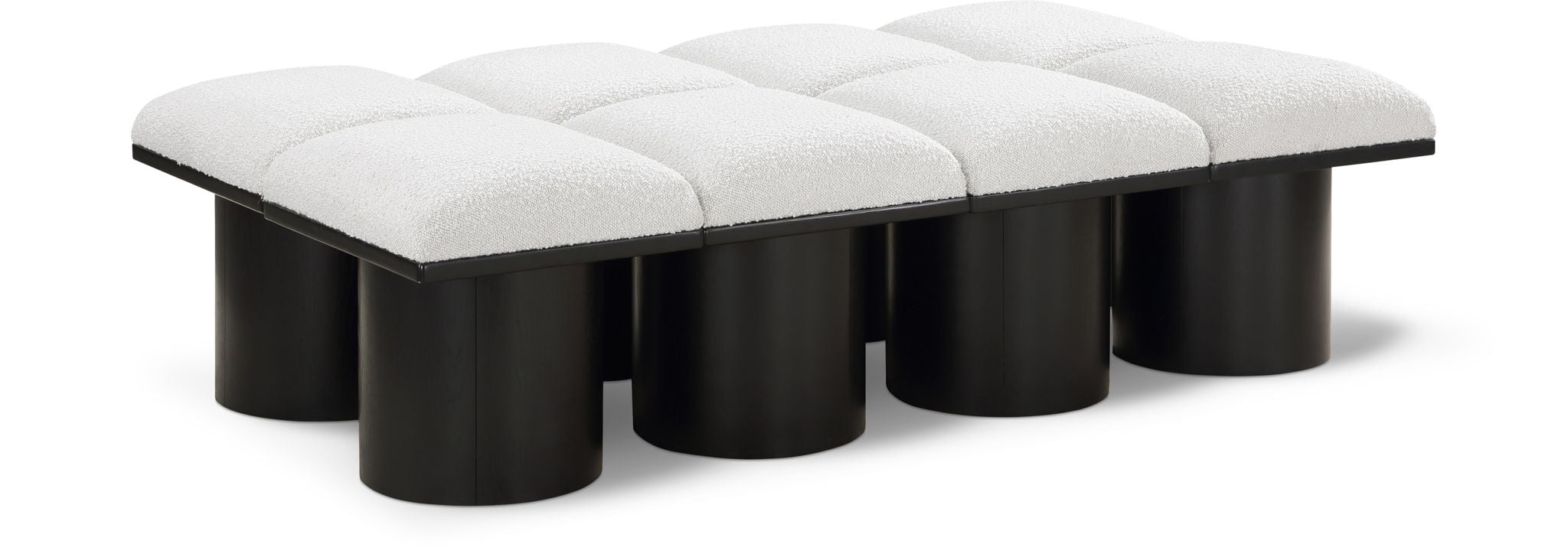 Pavilion - 8 Piece Modular Bench With Black Base - Urban Living Furniture (Los Angeles, CA)