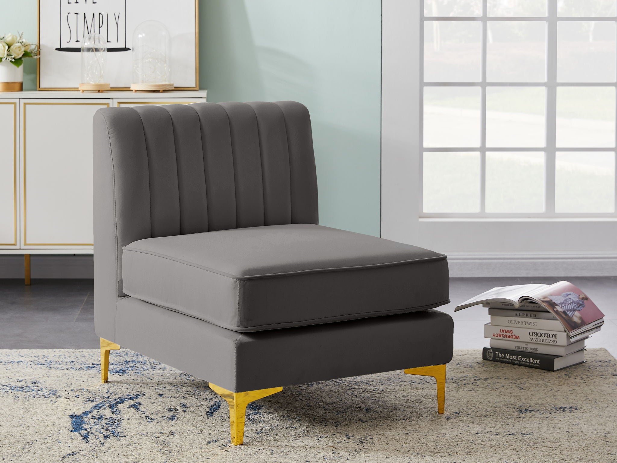 Alina - Armless Chair - Urban Living Furniture (Los Angeles, CA)