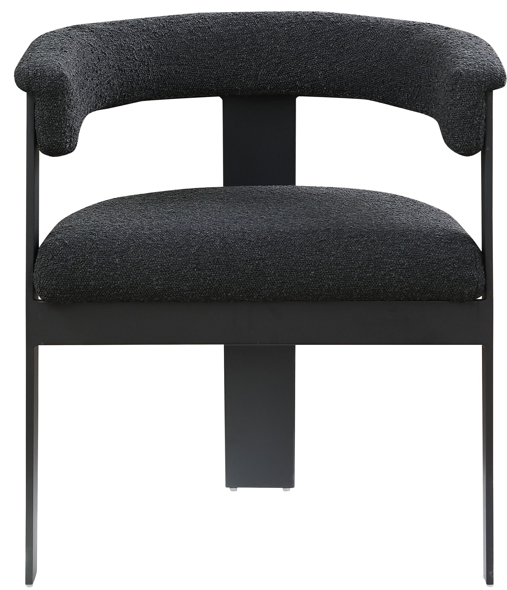 Romeo - Boucle Dining Chair With Black Base (Set of 2) - Urban Living Furniture (Los Angeles, CA)