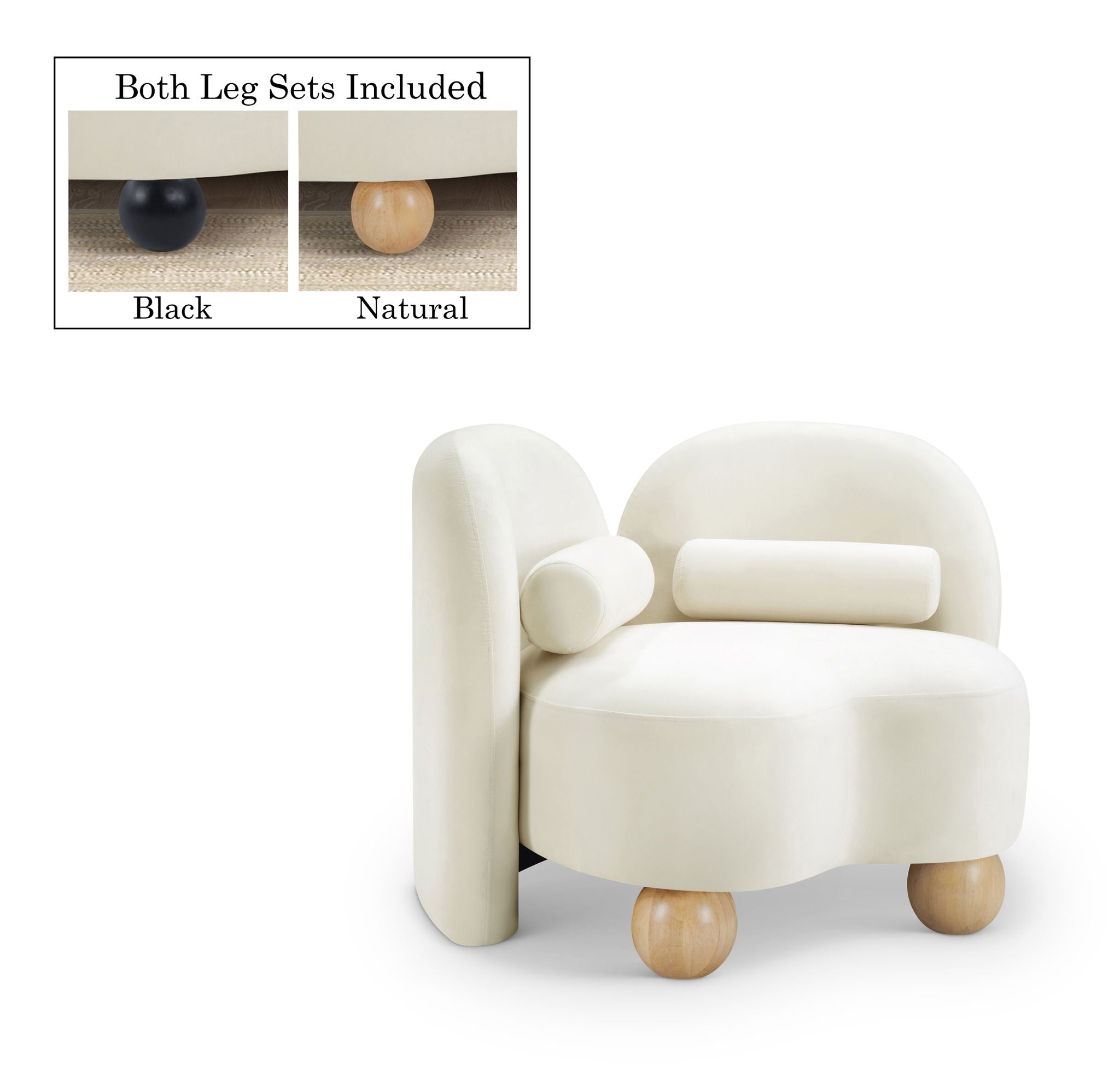 Daphne - Velvet Chair - Urban Living Furniture (Los Angeles, CA)