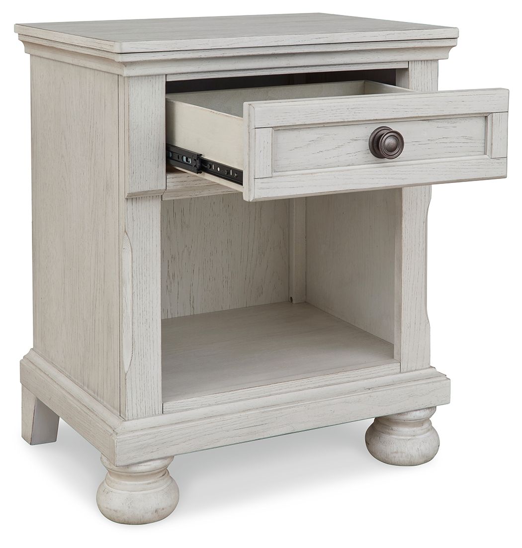 Robbinsdale - Antique White - One Drawer Night Stand - Urban Living Furniture (Los Angeles, CA)