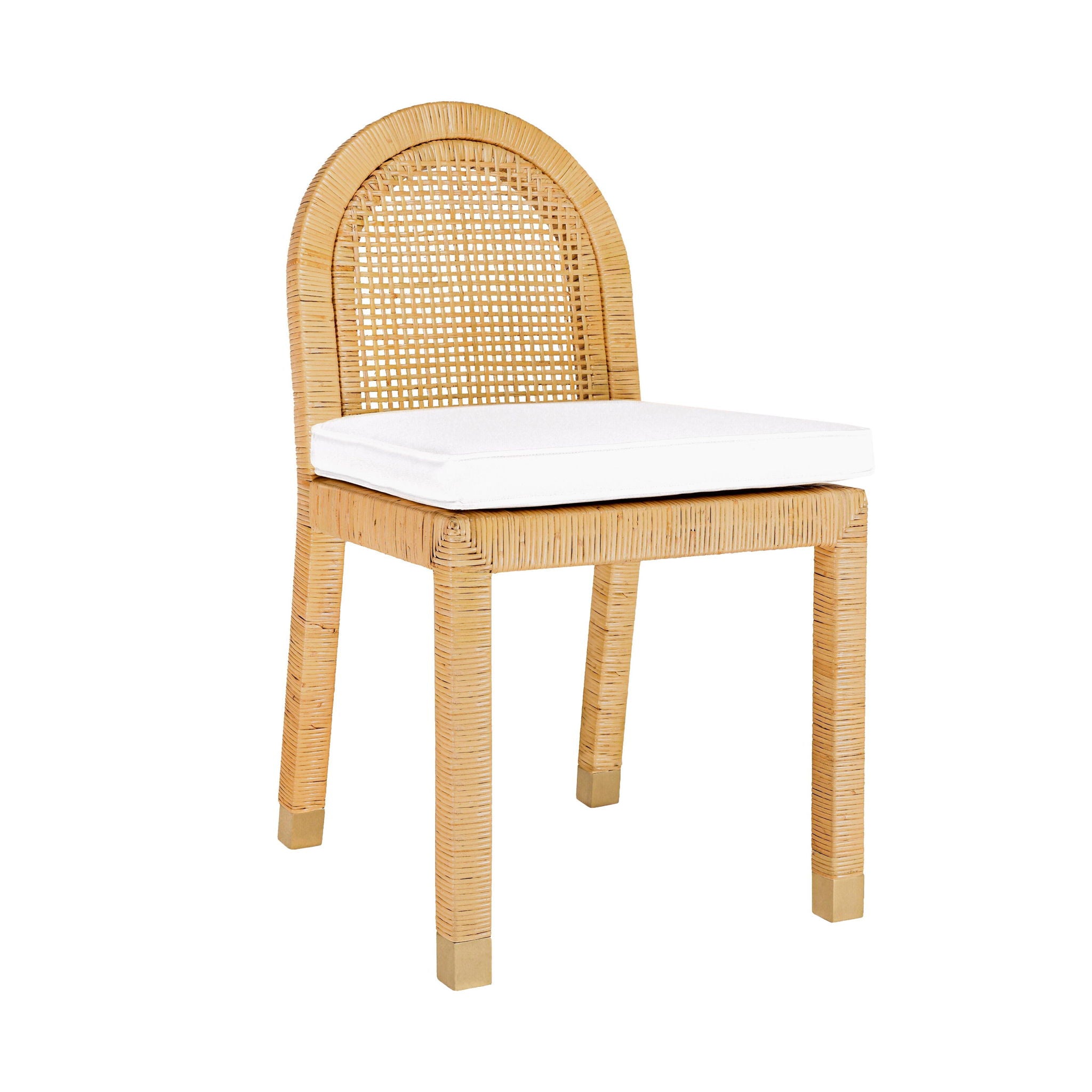 Amara - Rattan Arched Back Dining Chair - Natural - Urban Living Furniture (Los Angeles, CA)