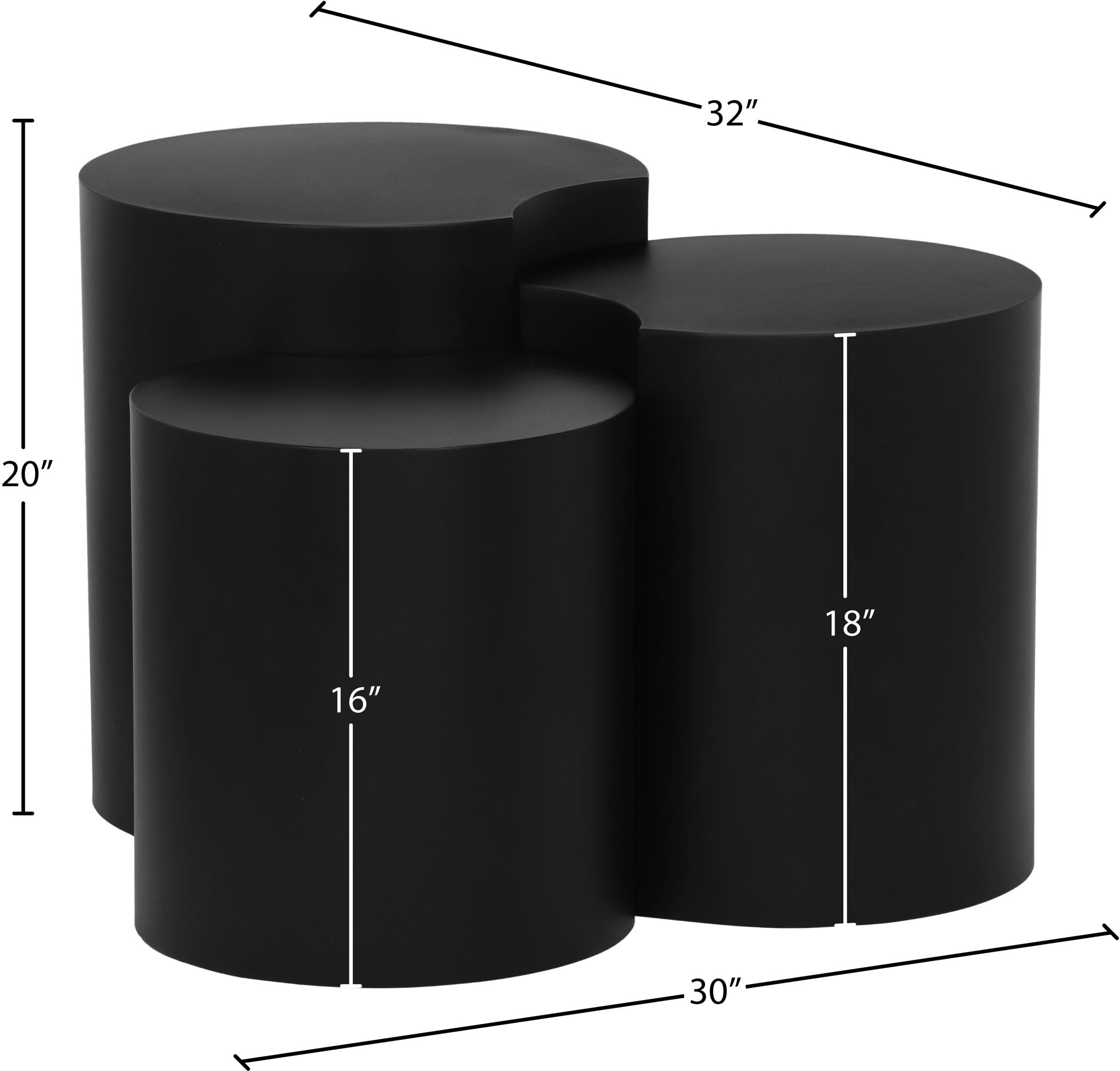 Dimple - 20" 3 Piece Modular End Table - Urban Living Furniture (Los Angeles, CA)