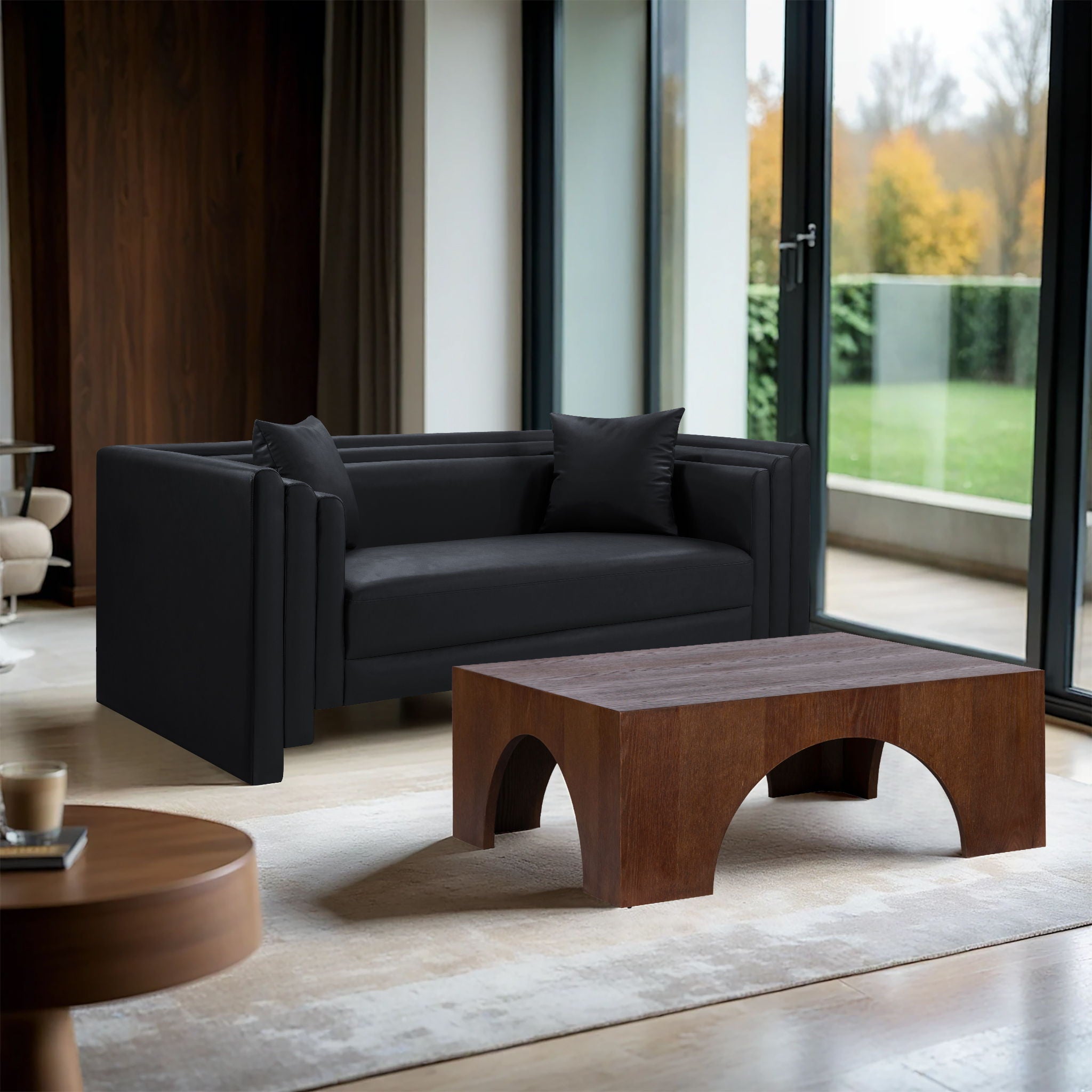 Everett - Vegan Leather Upholstered Loveseat - Urban Living Furniture (Los Angeles, CA)