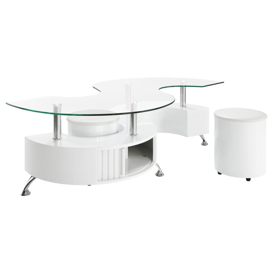 Buckley - Base, Box 1 of 3 - White High Gloss - Urban Living Furniture (Los Angeles, CA)