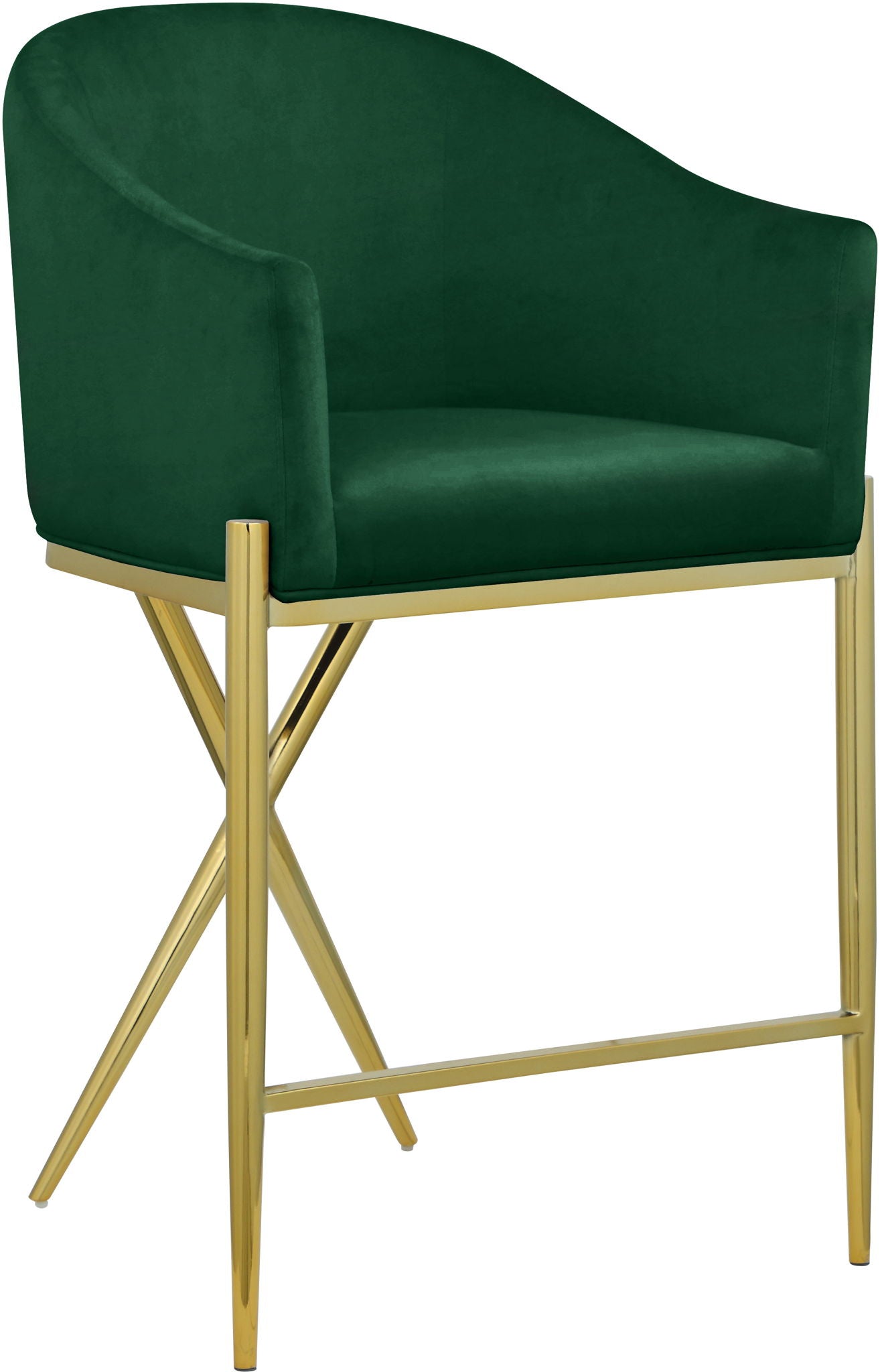 Xavier - Counter Stool with Gold Legs - Urban Living Furniture (Los Angeles, CA)