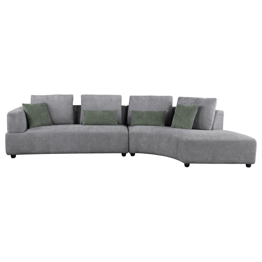 Toscano - Loveseat, Box 1 of 2 - Gray - Urban Living Furniture (Los Angeles, CA)