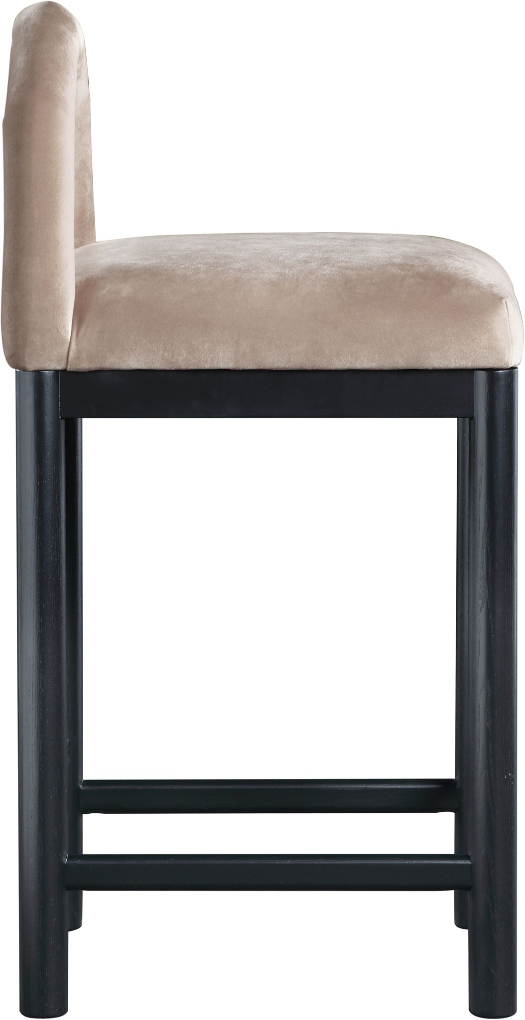 Conrad - Velvet Counter Stool With Black Legs - Urban Living Furniture (Los Angeles, CA)