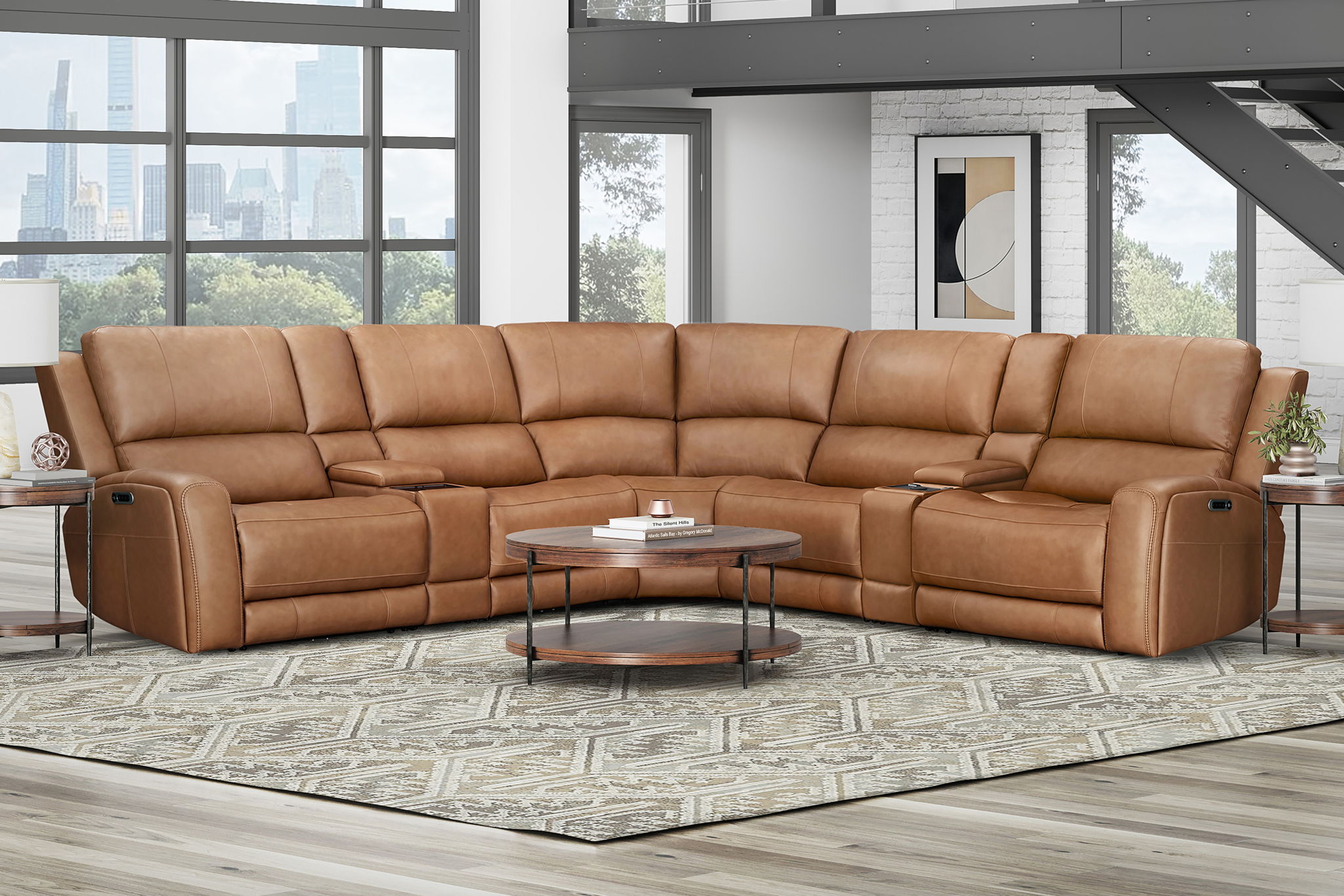 Belmont - Zero Gravity Power Reclining Sectional With Power Adjustable Headrests - Urban Living Furniture (Los Angeles, CA)